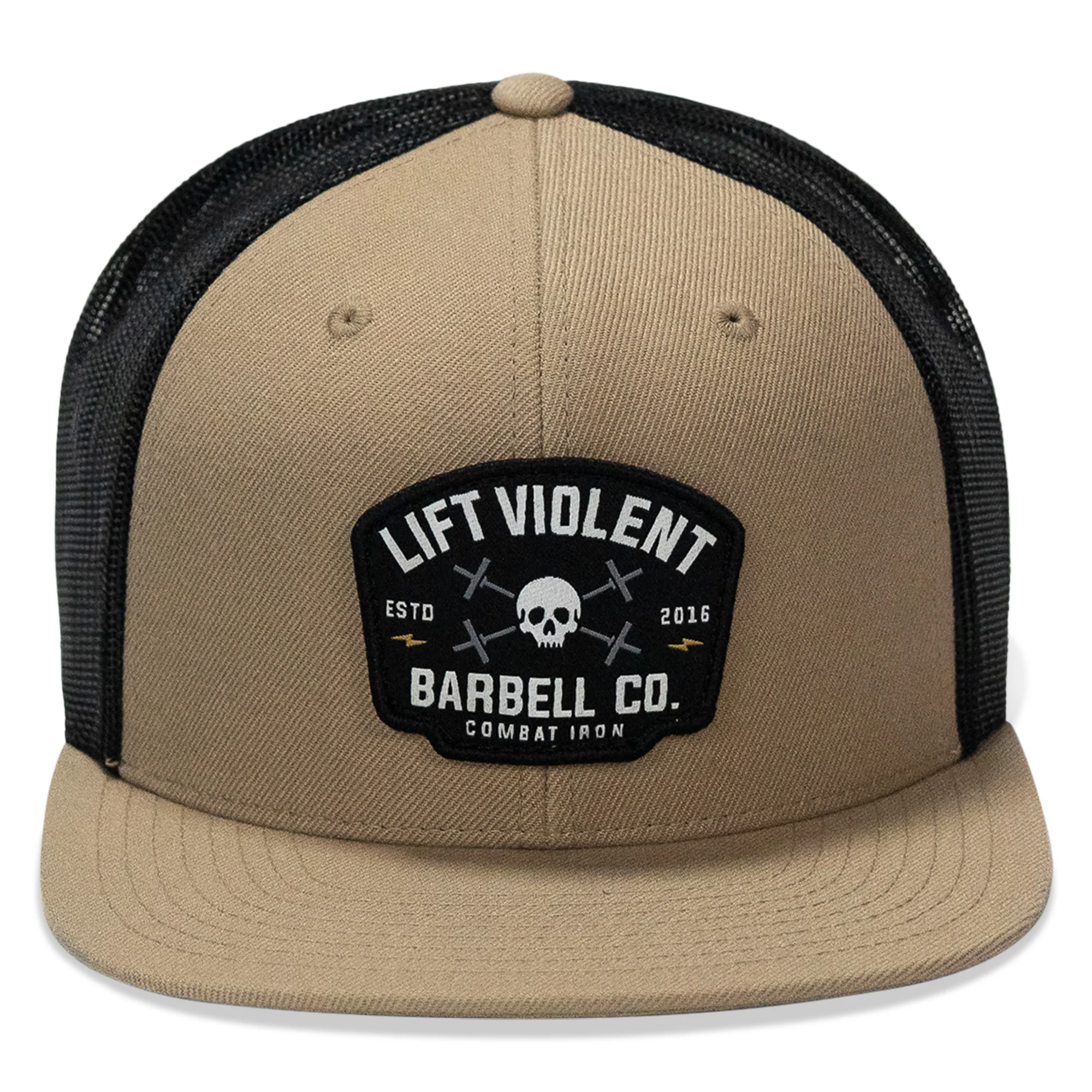 Lift Violent Barbell Co Patch Flatbill Snapback Hat - Image 7