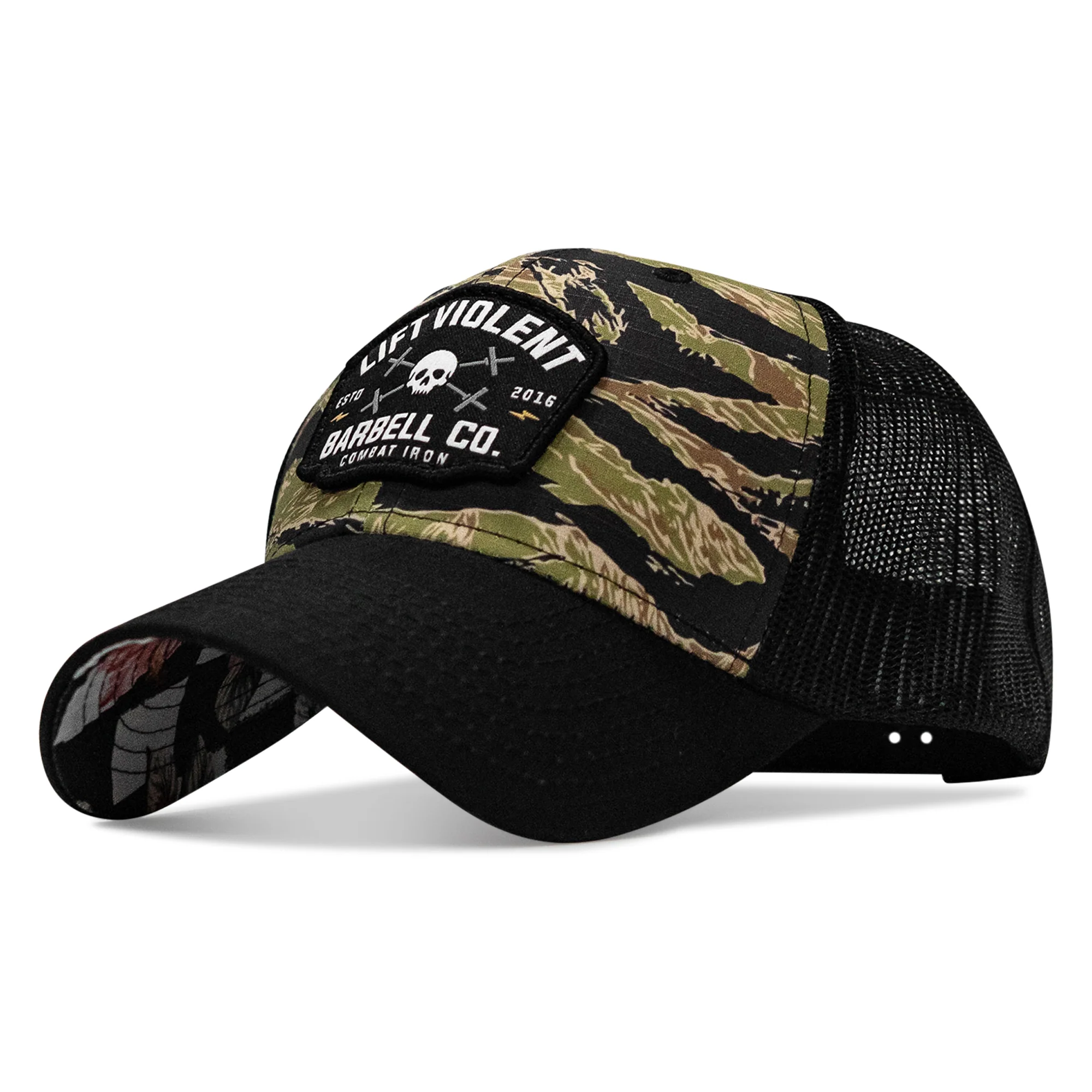 Lift Violent Barbell Co Patch Original Ripstop Snapback Hat - Image 25