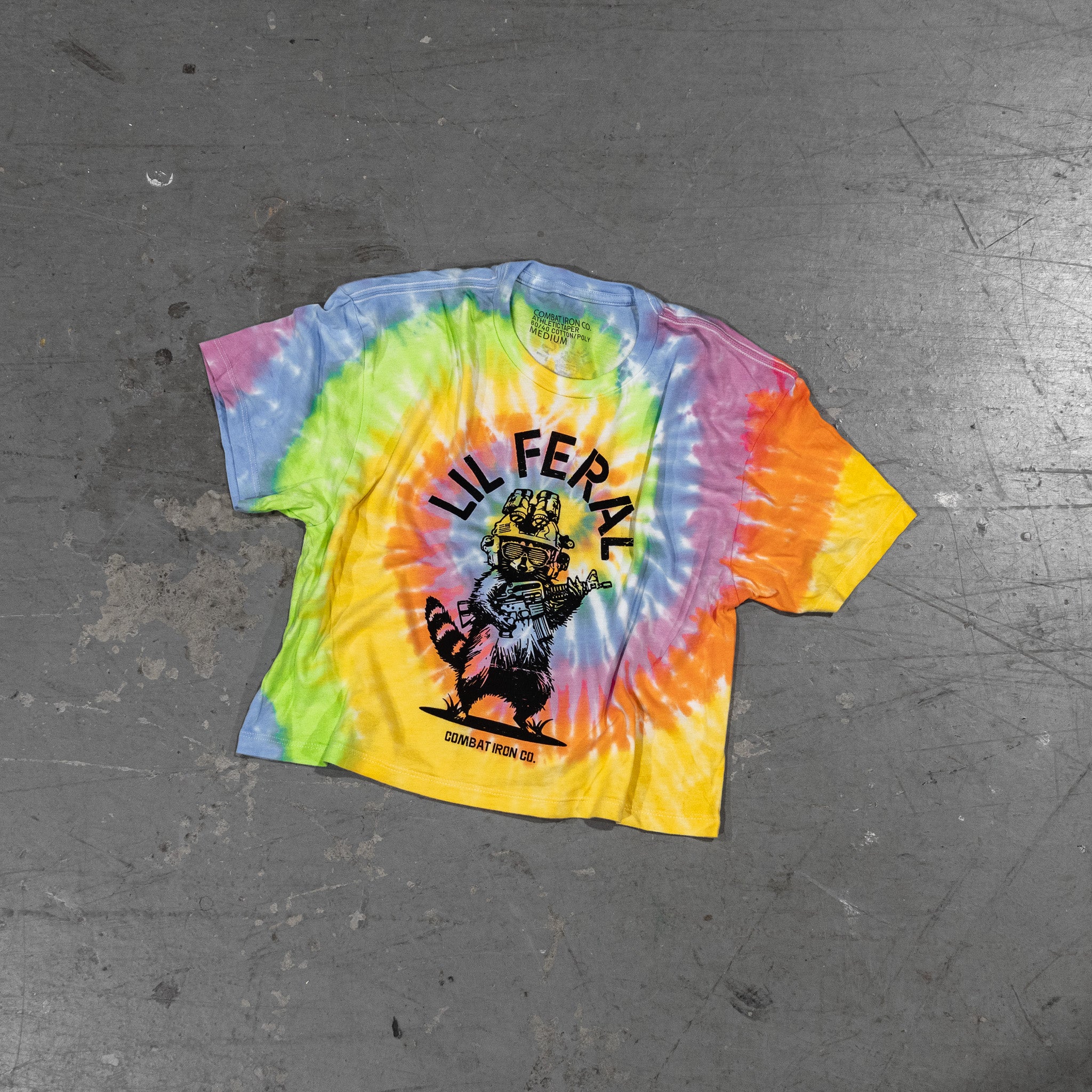 Lil Feral Raccoon Women's Crop T-Shirt - Image 33