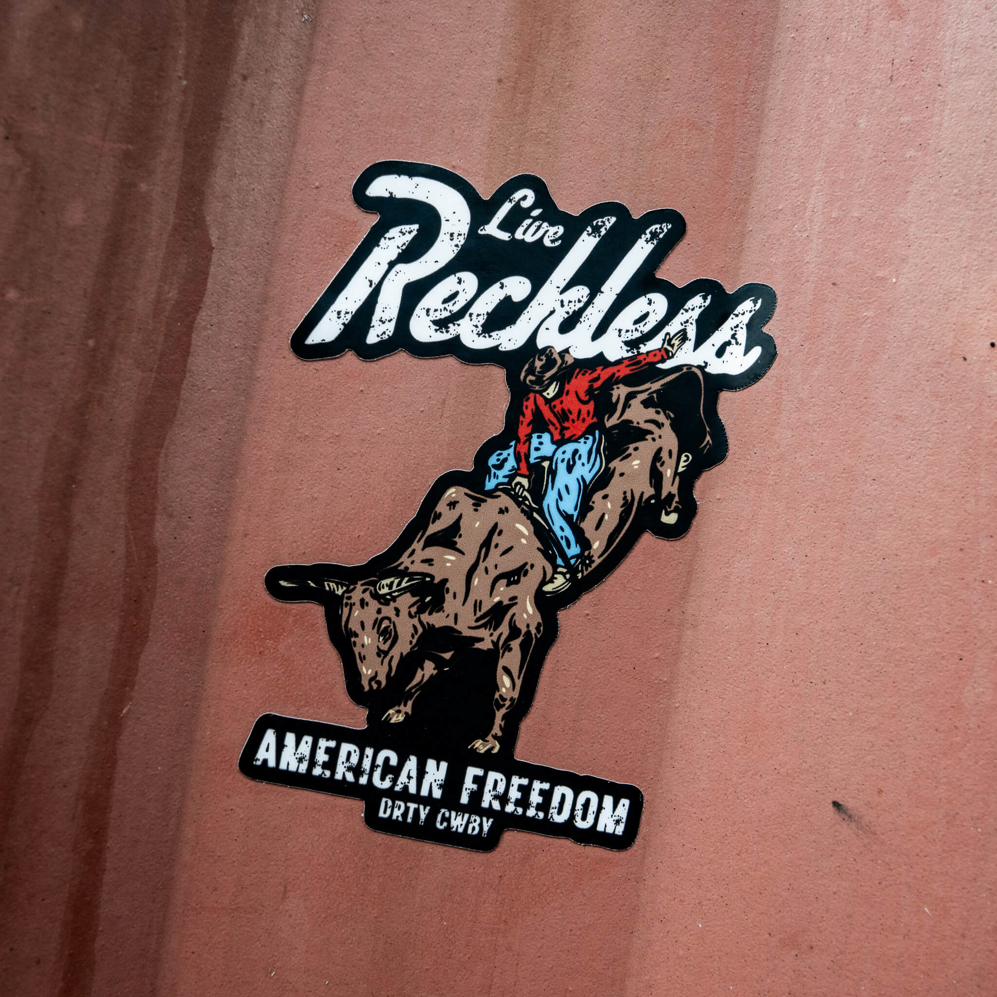 Live Reckless American Freedom Decal Sticker - Image 2
