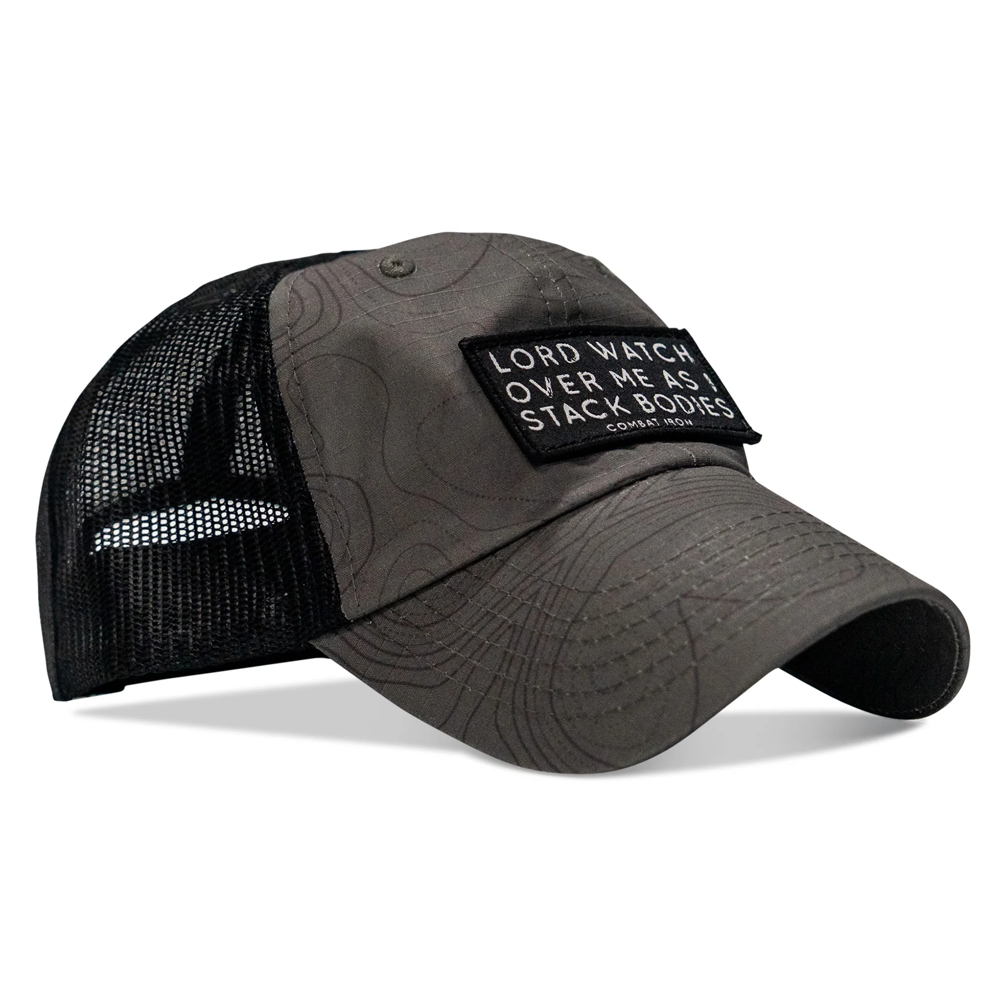Lord Watch Over Me As I Stack Bodies Patch Tactical Ripstop Mesh Snapback Hat - Image 46