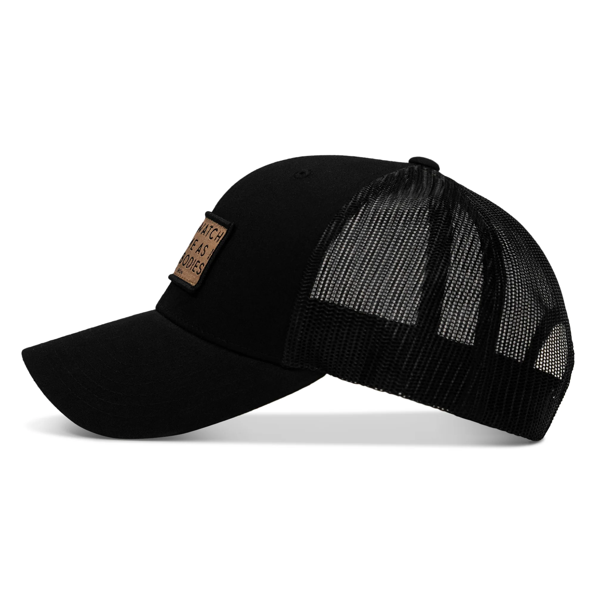 Lord Watch Over Me As I Stack Bodies Tan Patch Snapback Hat - Image 4