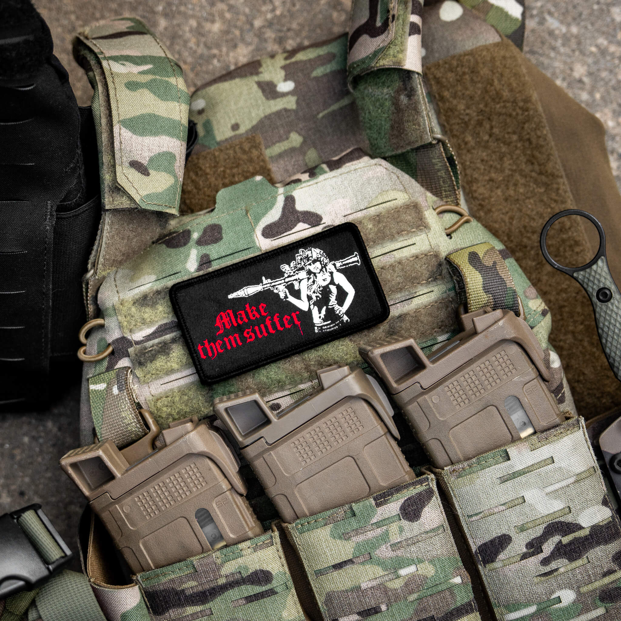 Make Them Suffer Embroidered Velcro Patch - Image 4