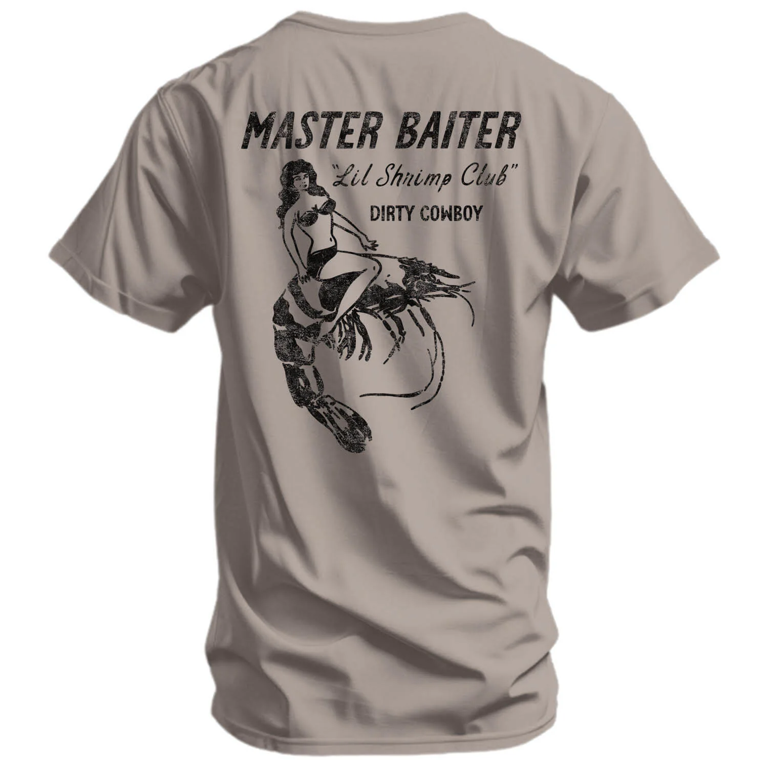 Master Baiter "Lil Shrimp Club" Men's T-Shirt - Image 3