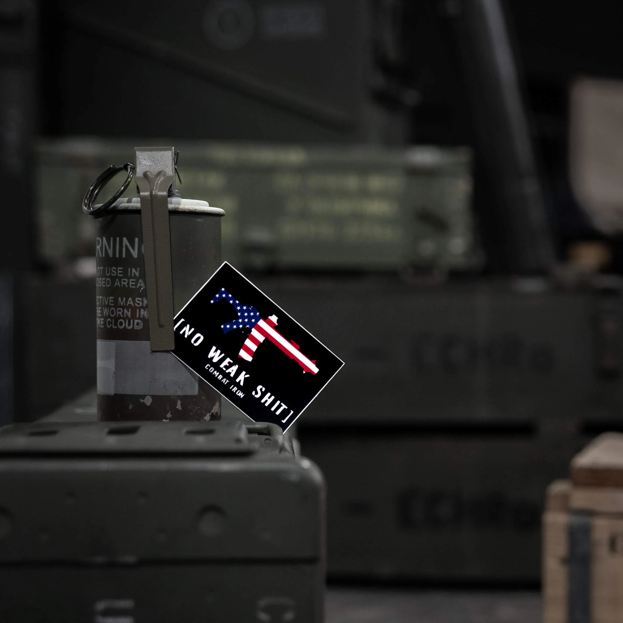 No Weak Shit USA Decal - Image 6