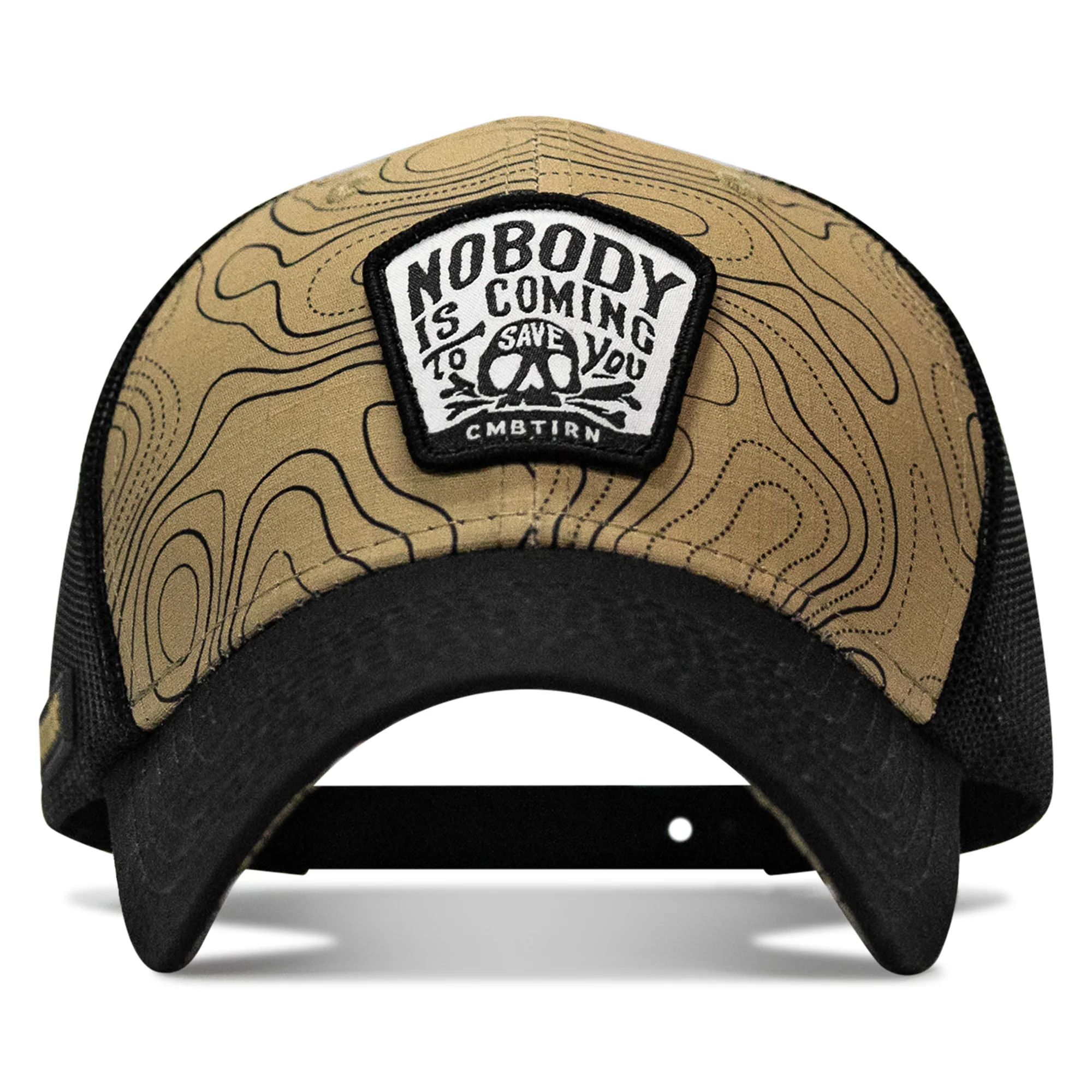 Nobody Is Coming To Save You Skull Patch Original Ripstop Snapback Hat - Image 20