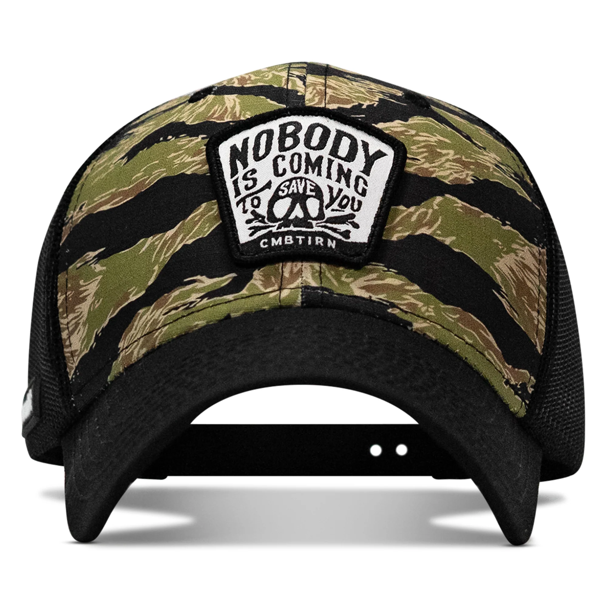 Nobody Is Coming To Save You Skull Patch Original Ripstop Snapback Hat - Image 35