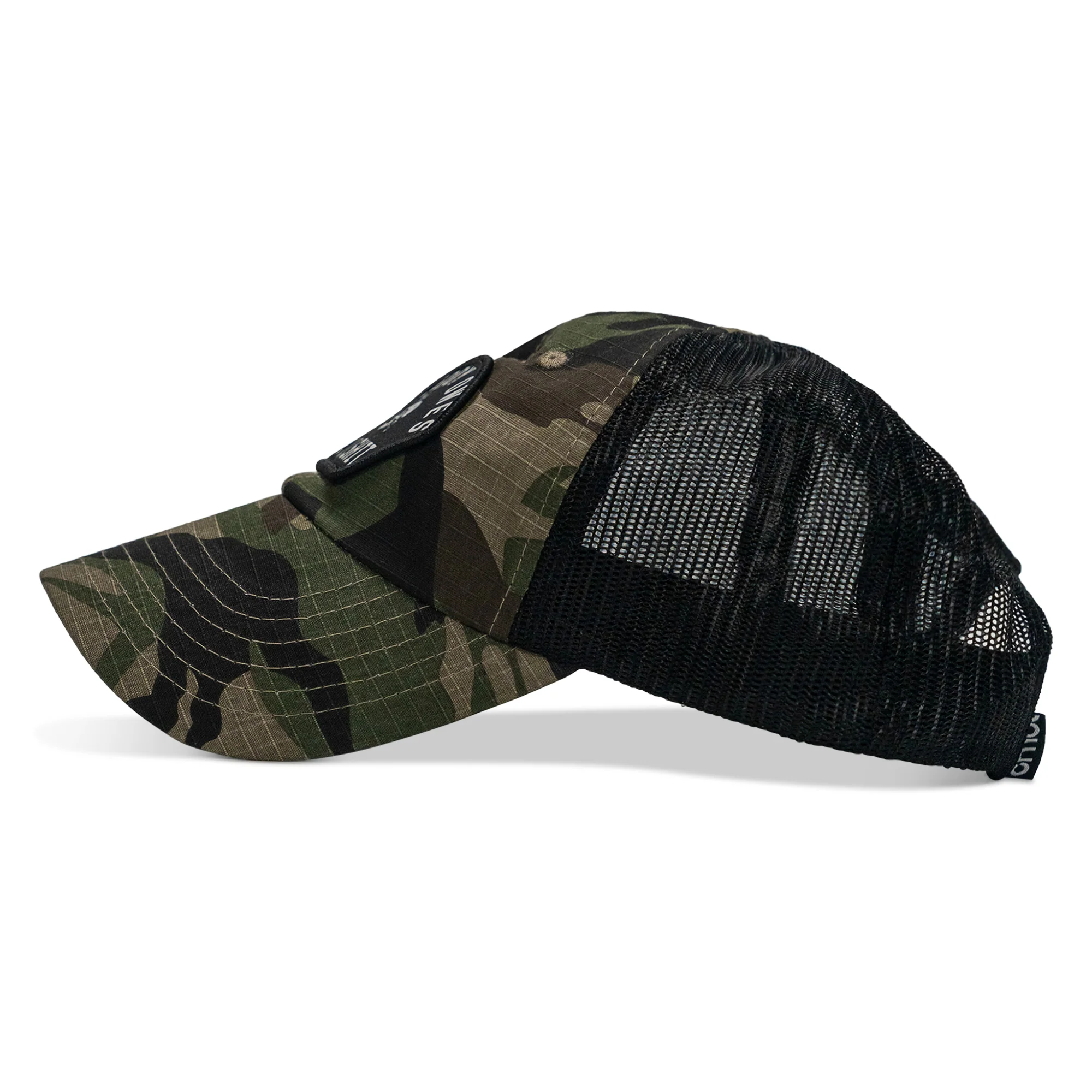 Nobody Owes You Shit Arched Patch Tactical Ripstop Mesh Snapback Hat - Image 11