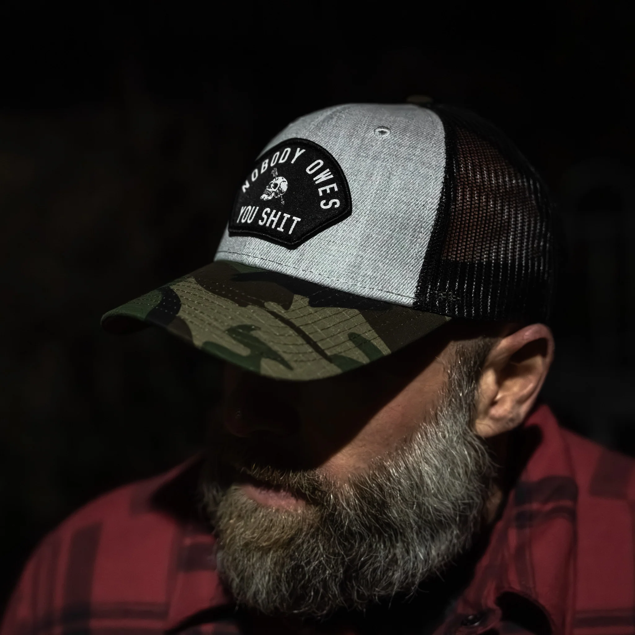 Nobody Owes You Shit Patch Original Ripstop Snapback Hat - Image 26