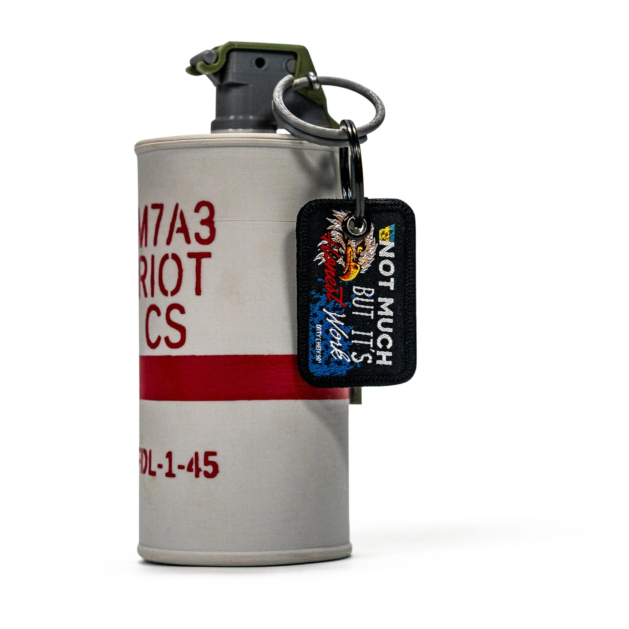 Not Much But It's Honest Work Mini Flight Tag Keychain - Image 2