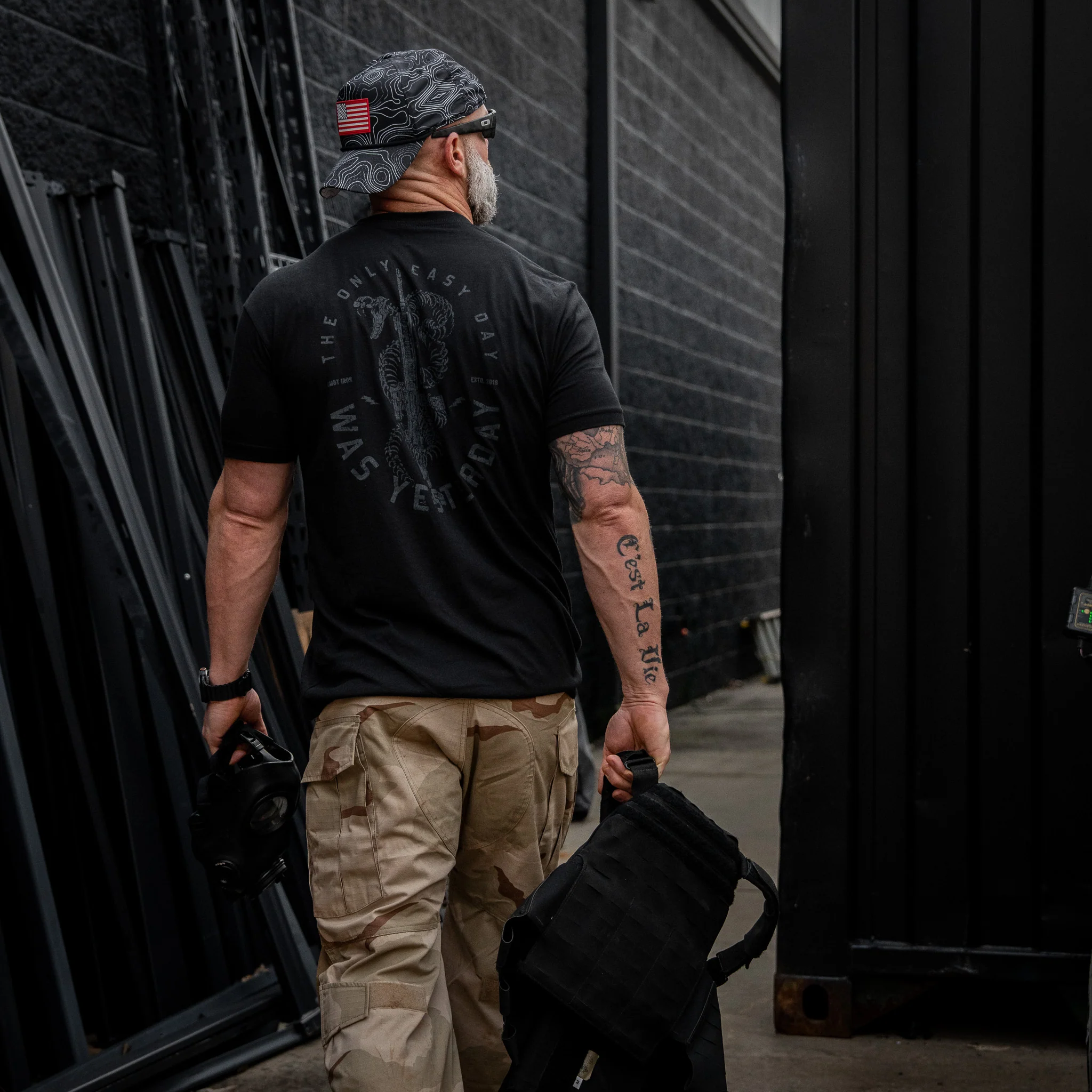 Only Easy Day Was Yesterday Rifle Men's T-Shirt - Image 12