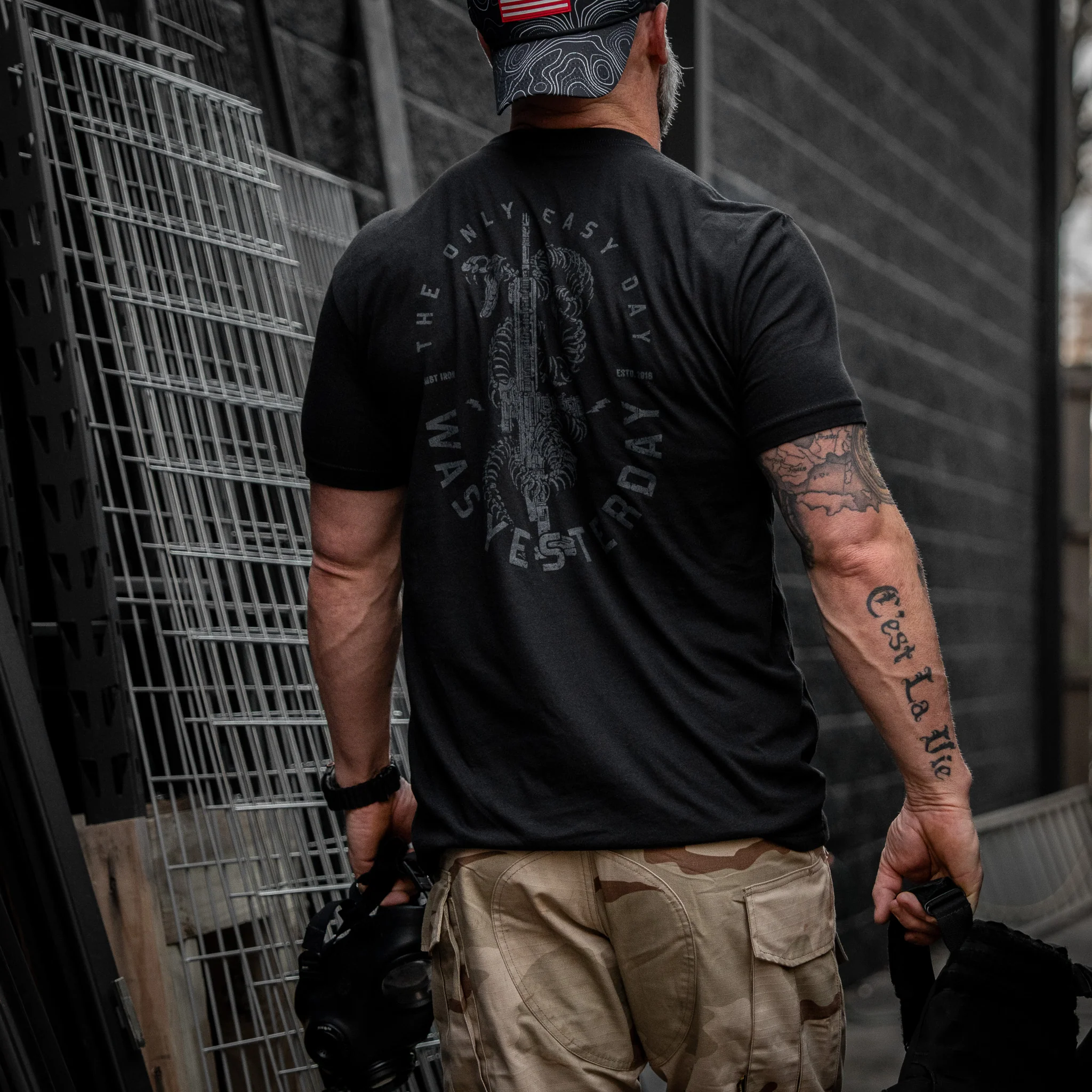 Only Easy Day Was Yesterday Rifle Men's T-Shirt - Image 15