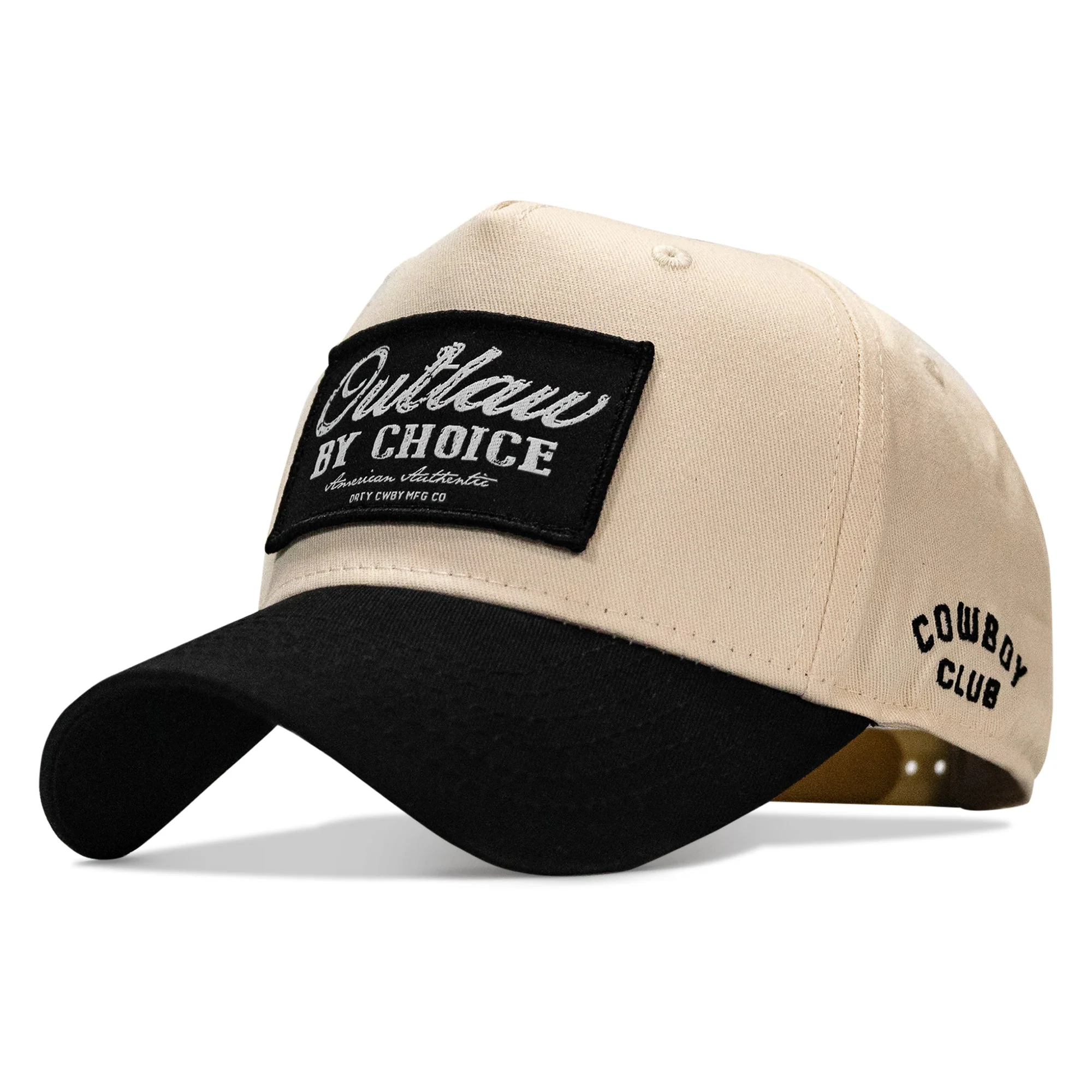 Outlaw By Choice. Patch Classic 5 Pannel Snapback Hat - Image 2