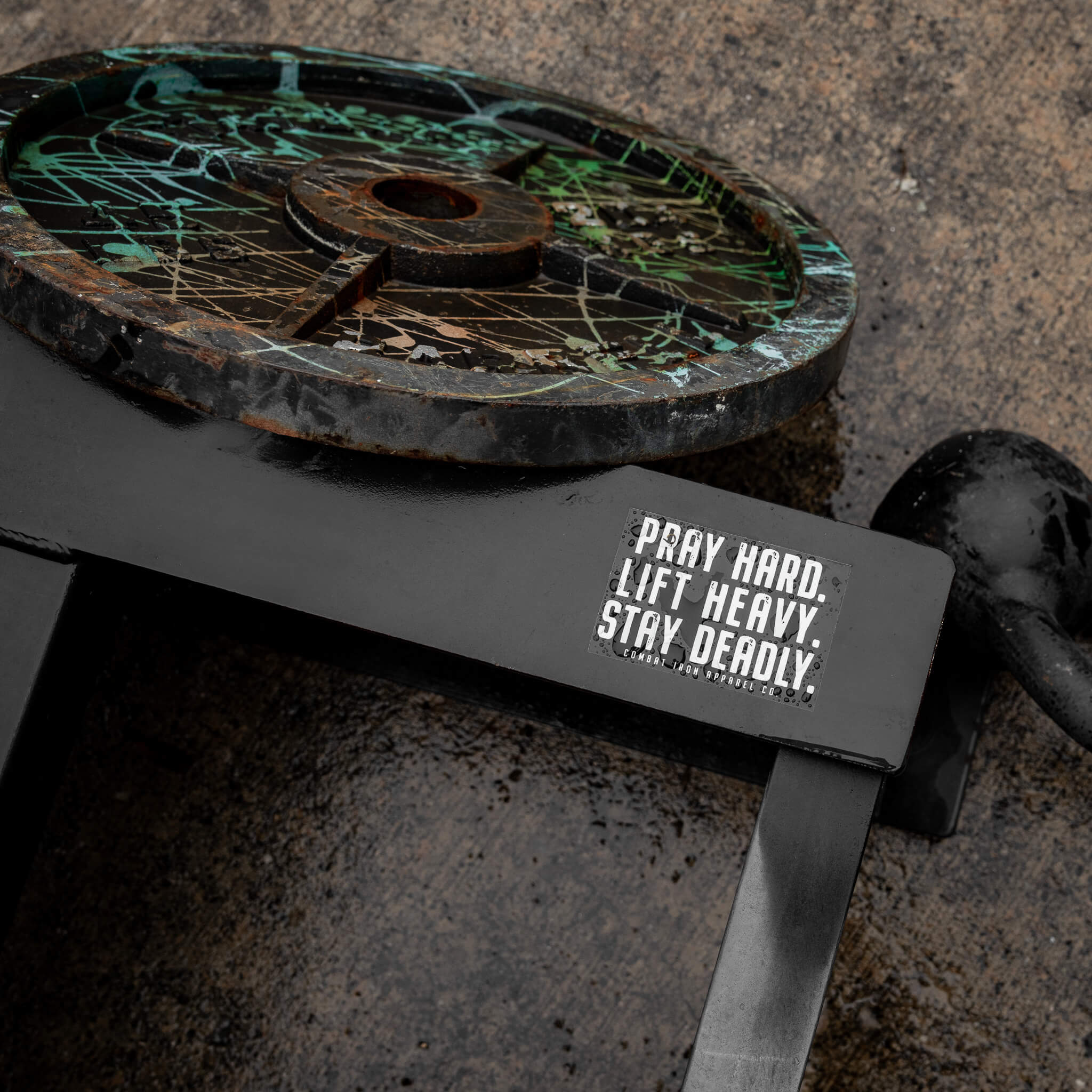Pray Hard. Lift Heavy. Stay Deadly. Decal - Image 2