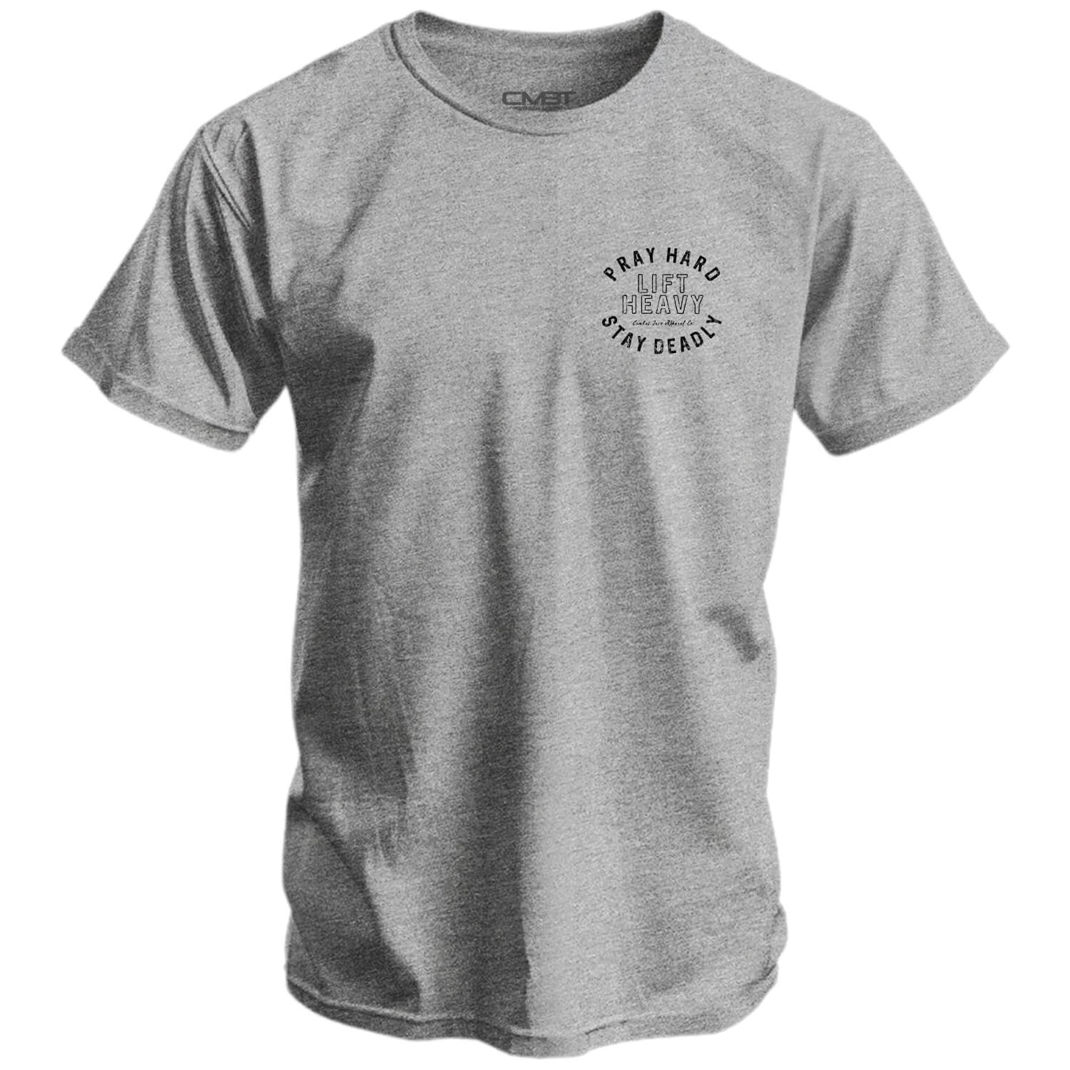 Pray Hard. Lift Heavy. Stay Deadly. Men's T-Shirt - Image 20
