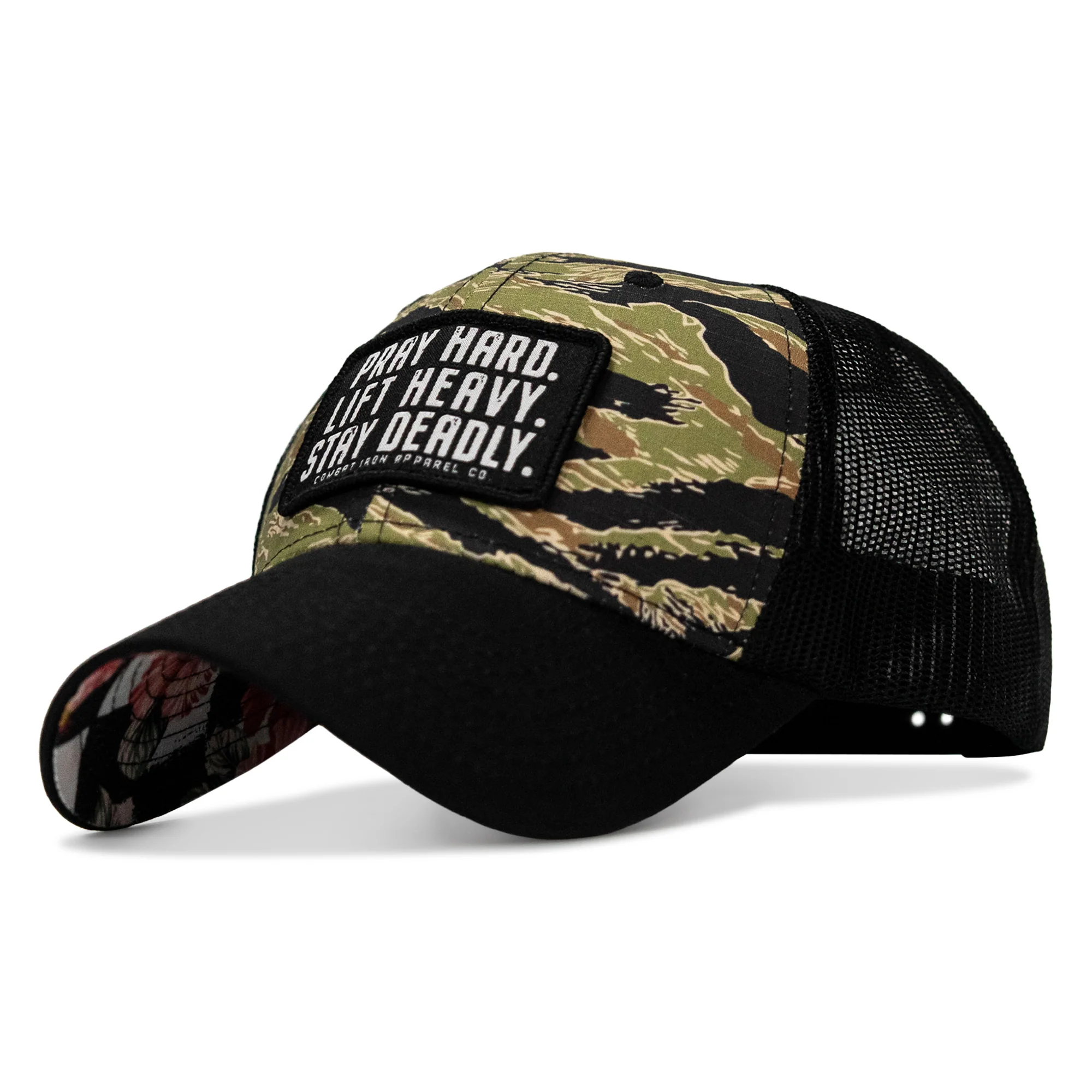 Pray Hard. Lift Heavy. Stay Deadly. Patch Original Ripstop Snapback Hat - Image 2