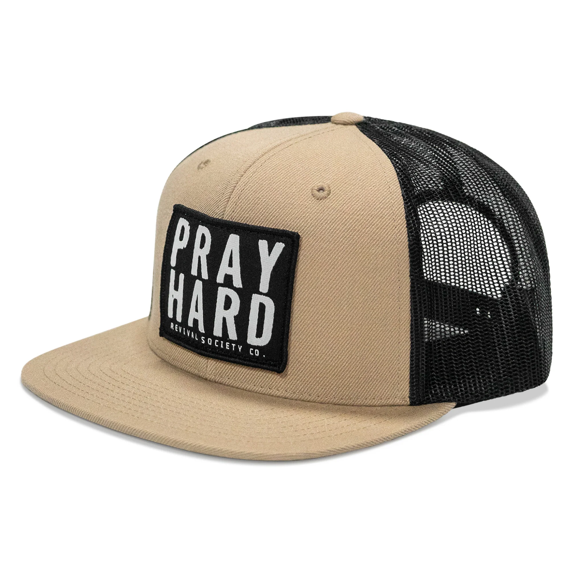 Pray Hard Patch Flatbill Hat - Image 32