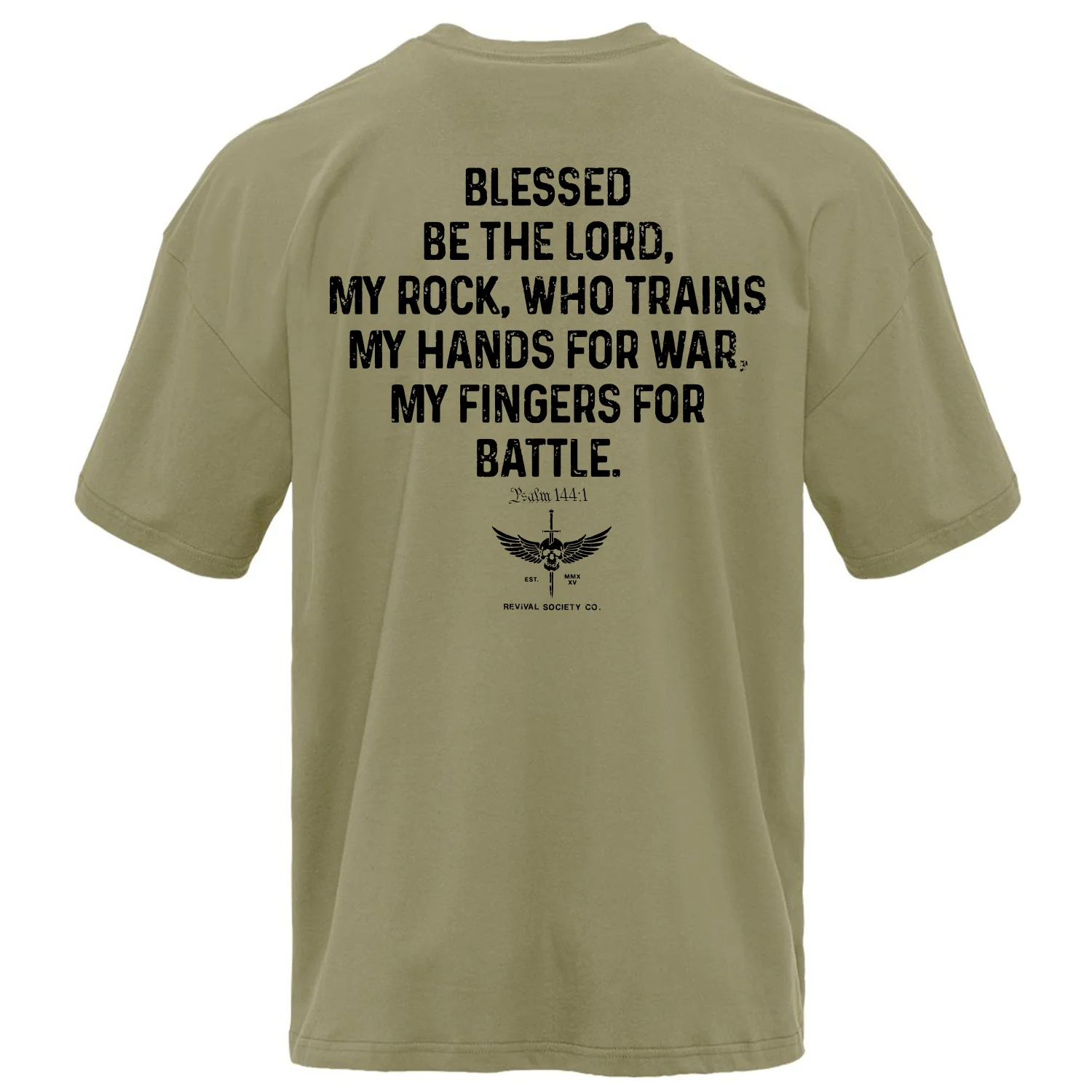 Psalm 144:1 Men's T-Shirt - Image 3