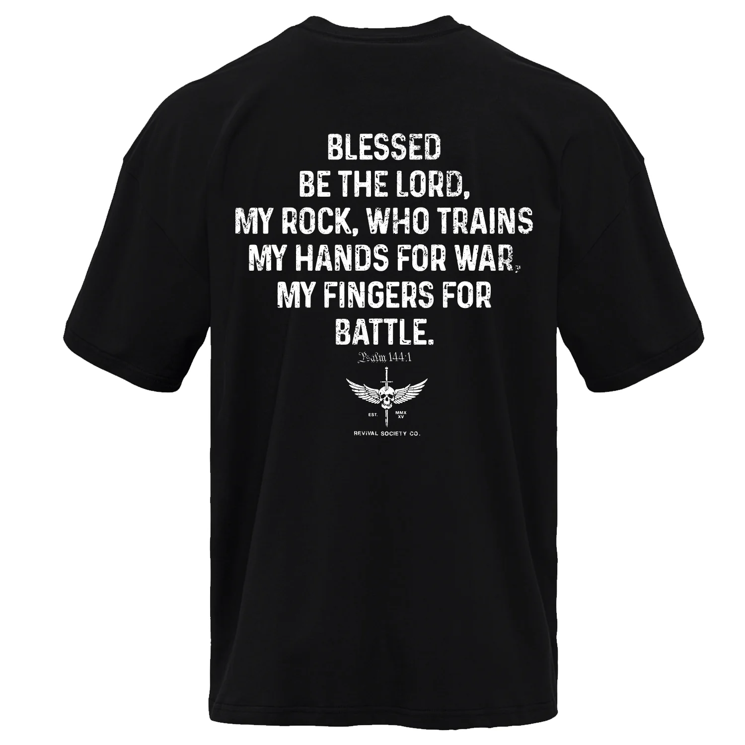 Psalm 144:1 Men's T-Shirt - Image 4