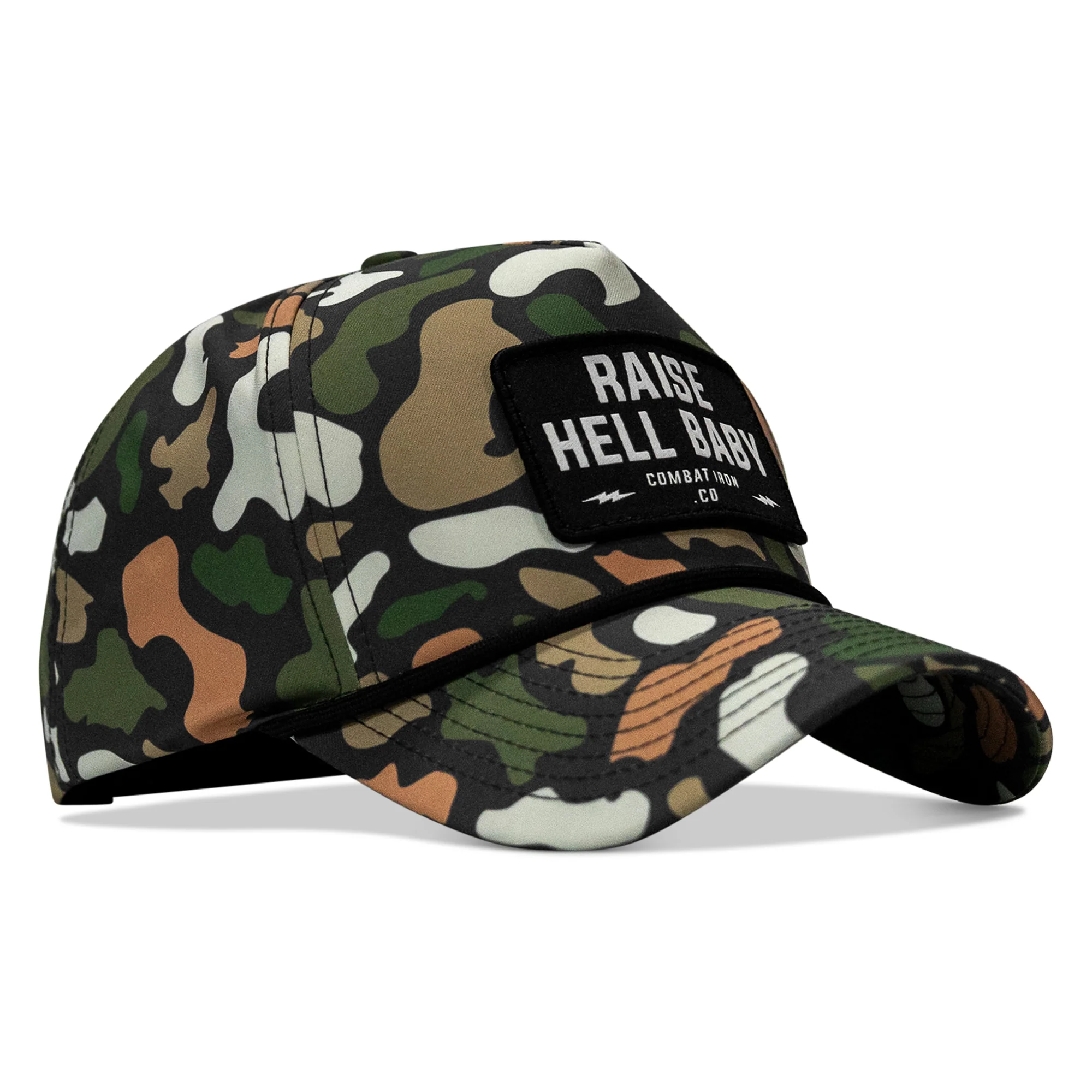 Raise Hell Baby 5 Pannel Rope Snapback Hat - Image 4