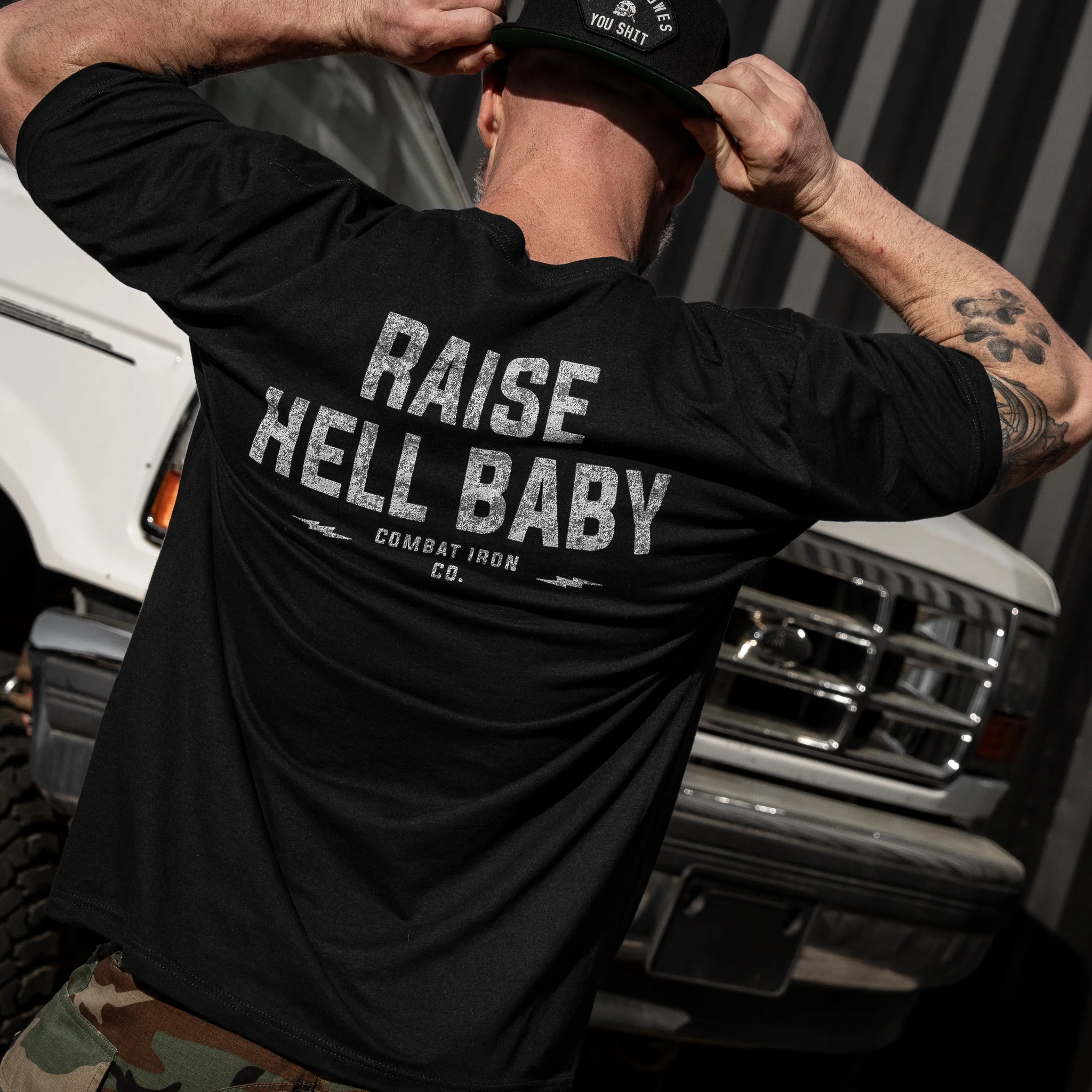 Raise Hell Baby Men's T-Shirt - Image 15