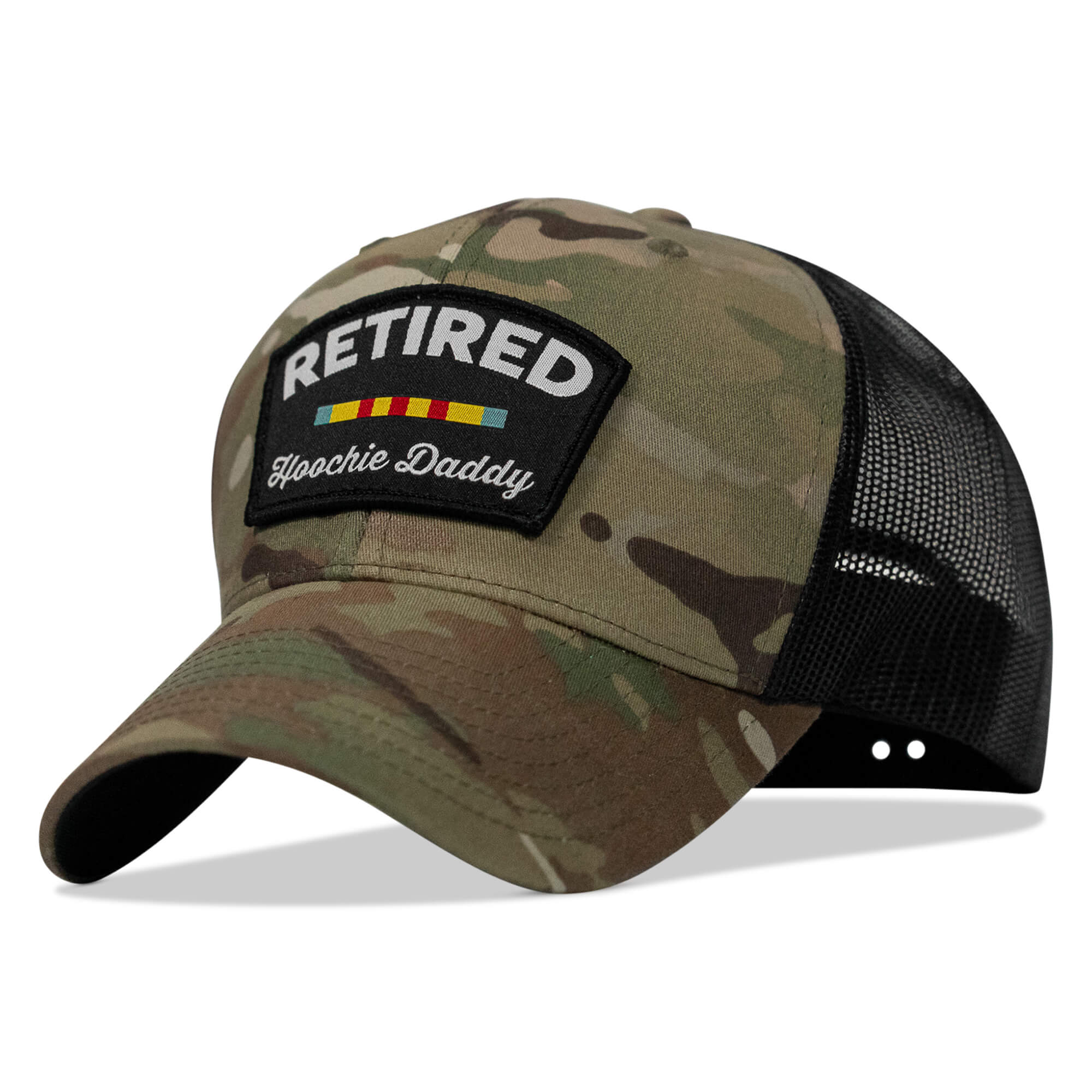 Retired Hoochie Daddy Veteran Patch Snapback Hat - Image 13