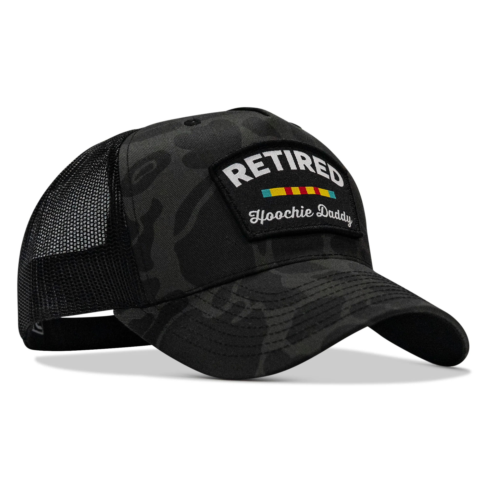 Retired Hoochie Daddy Veteran Patch Snapback Hat - Image 49