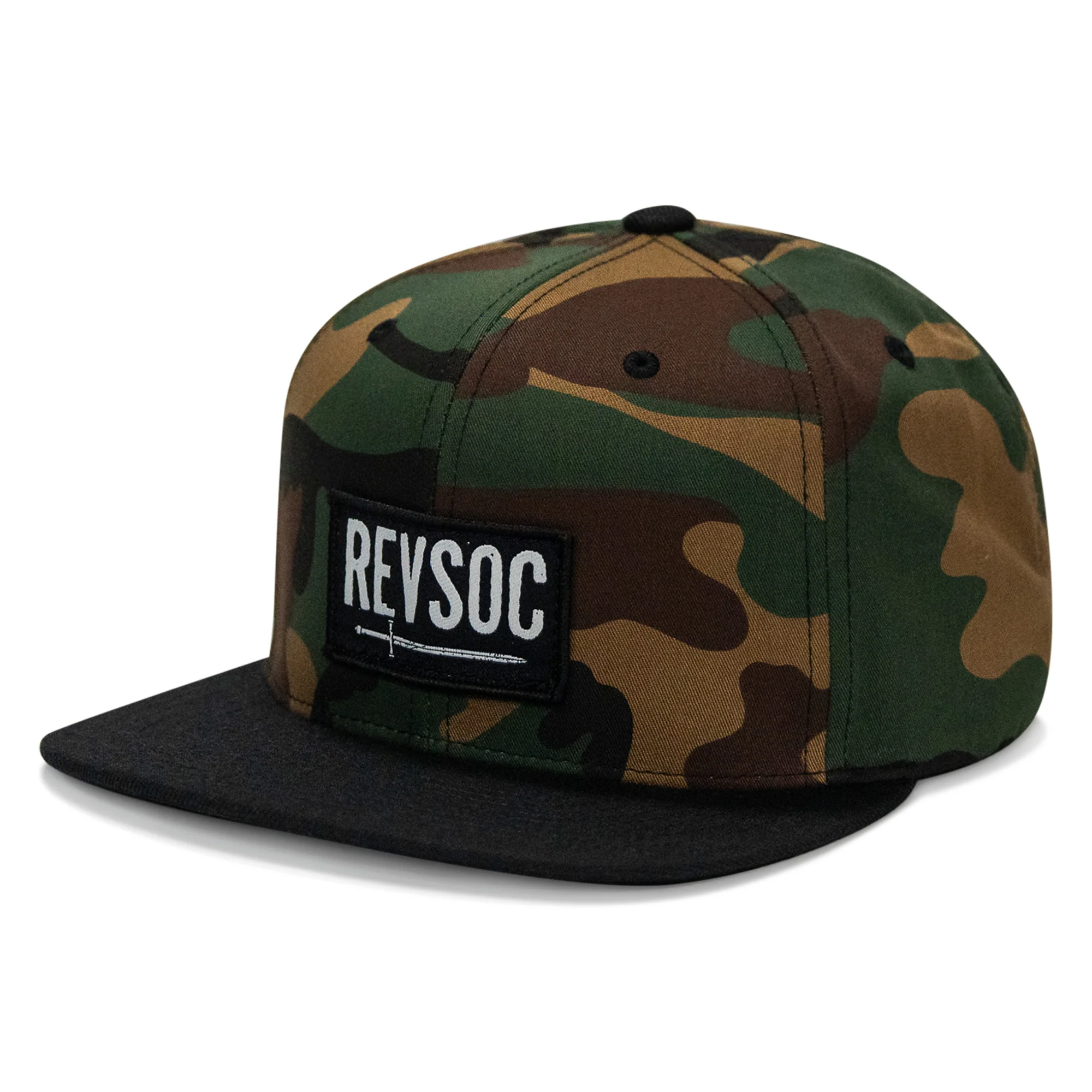 REVSOC Classic Patch Flatbill Hat - Image 50