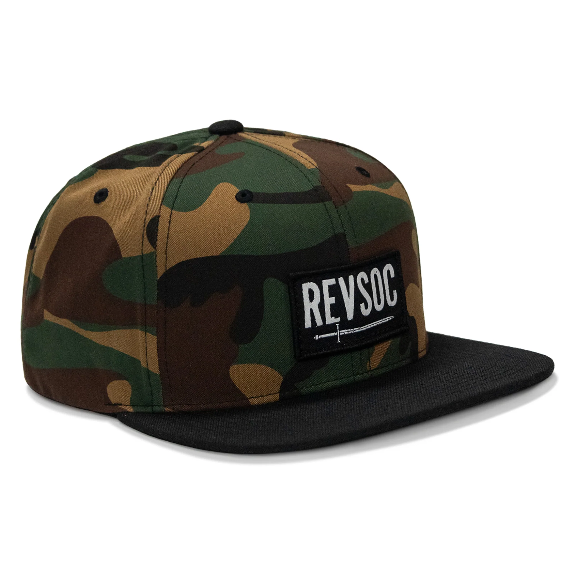 REVSOC Classic Patch Flatbill Hat - Image 51