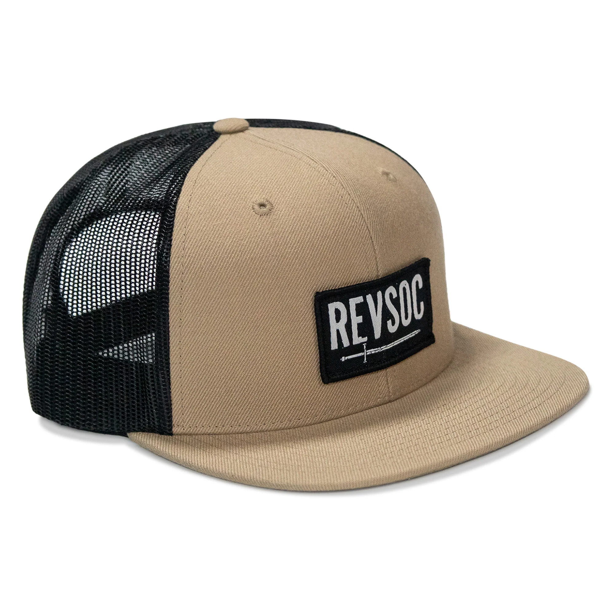REVSOC Classic Patch Flatbill Hat - Image 61
