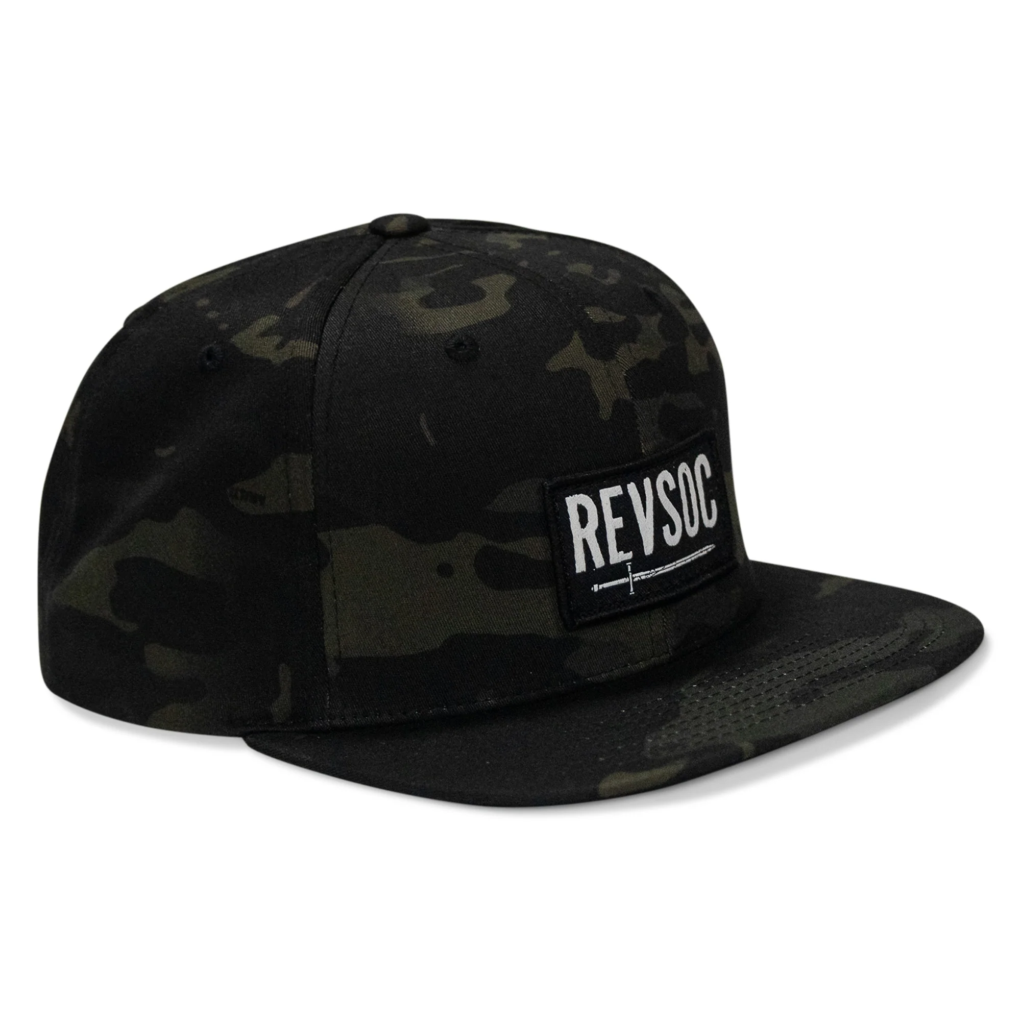 REVSOC Classic Patch Flatbill Hat - Image 8