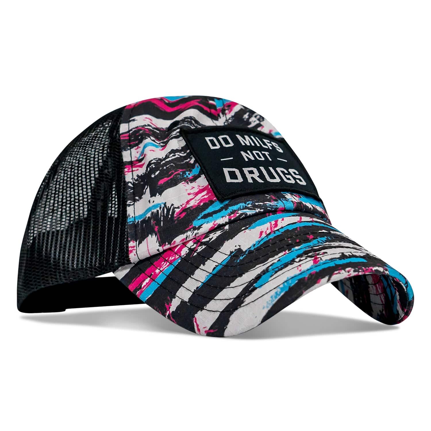 Ripstop Do Milfs Not Drugs Patch Tactical Ripstop Mesh Snapback Hat - Image 3