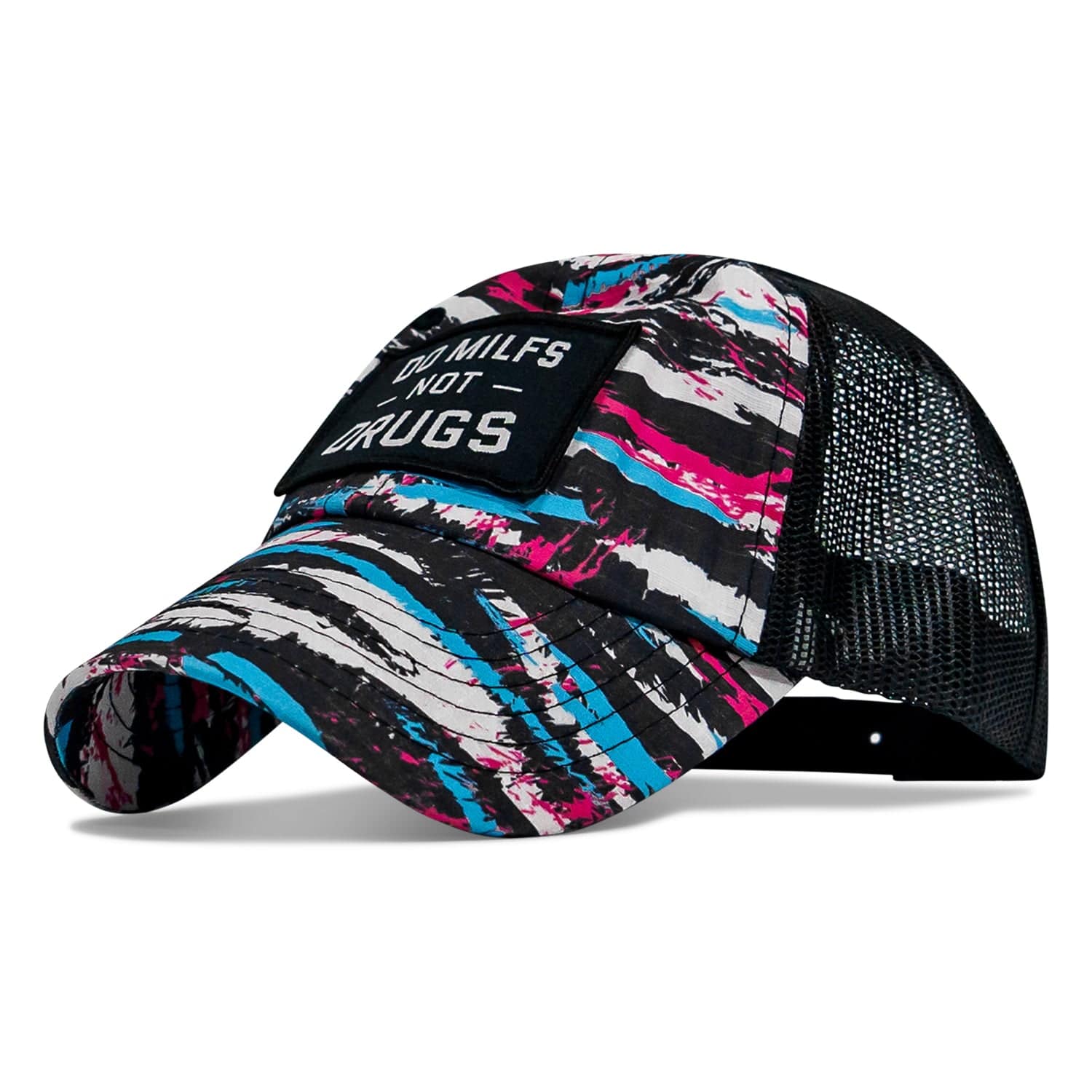 Ripstop Do Milfs Not Drugs Patch Tactical Ripstop Mesh Snapback Hat - Image 4