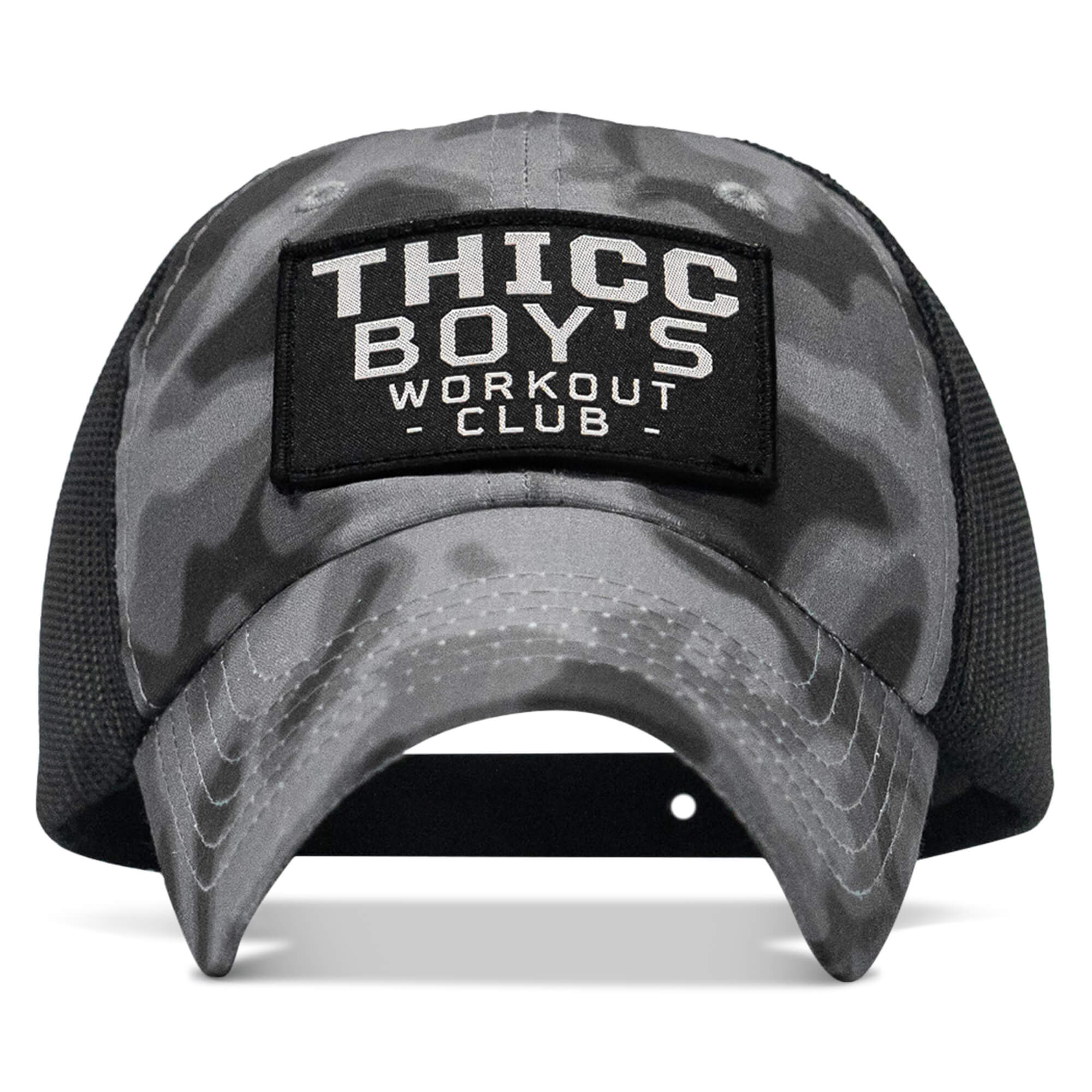 Ripstop Thicc Boys Workout Club Patch Tactical Ripstop Mesh Snapback Hat - Image 10