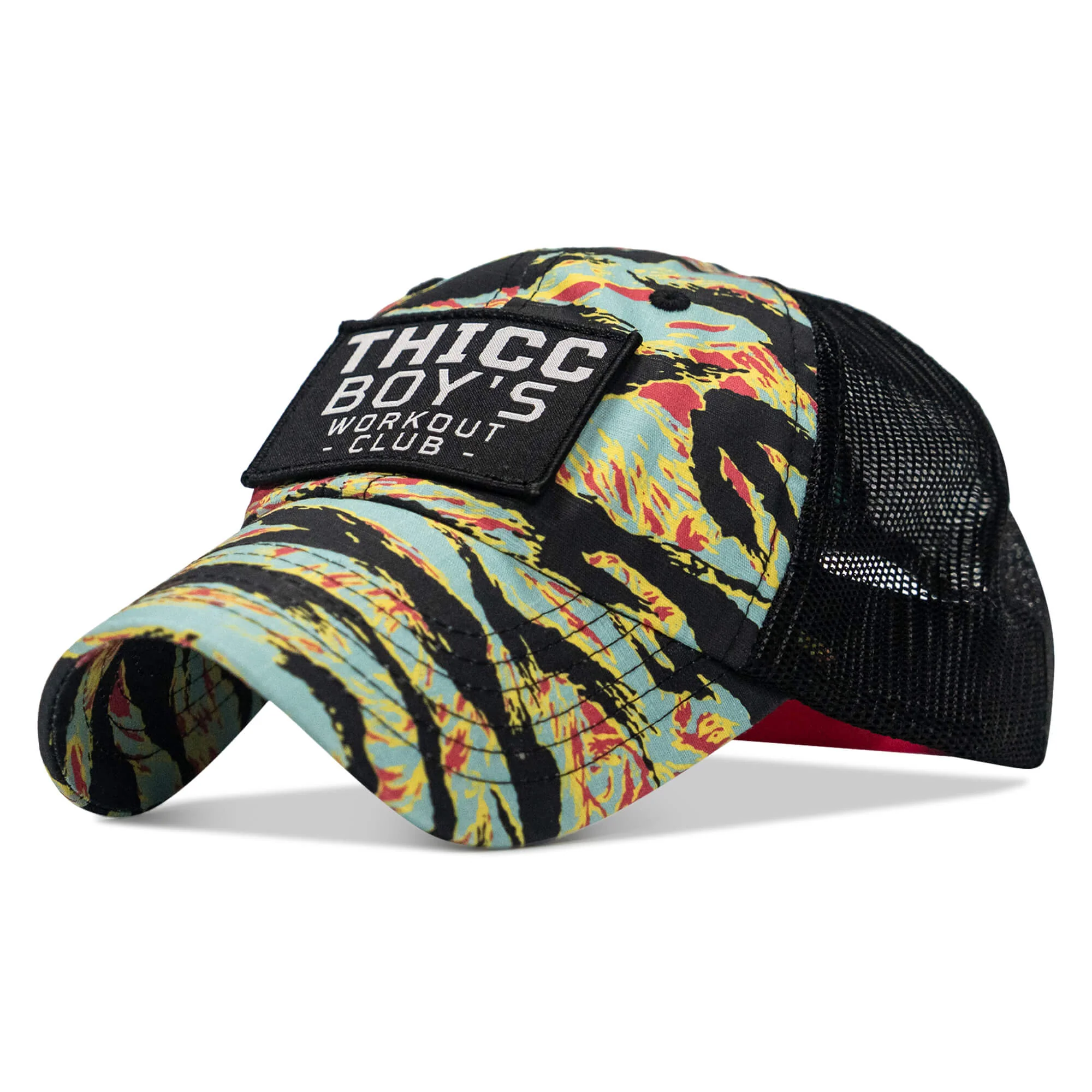 Ripstop Thicc Boys Workout Club Patch Tactical Ripstop Mesh Snapback Hat - Image 17