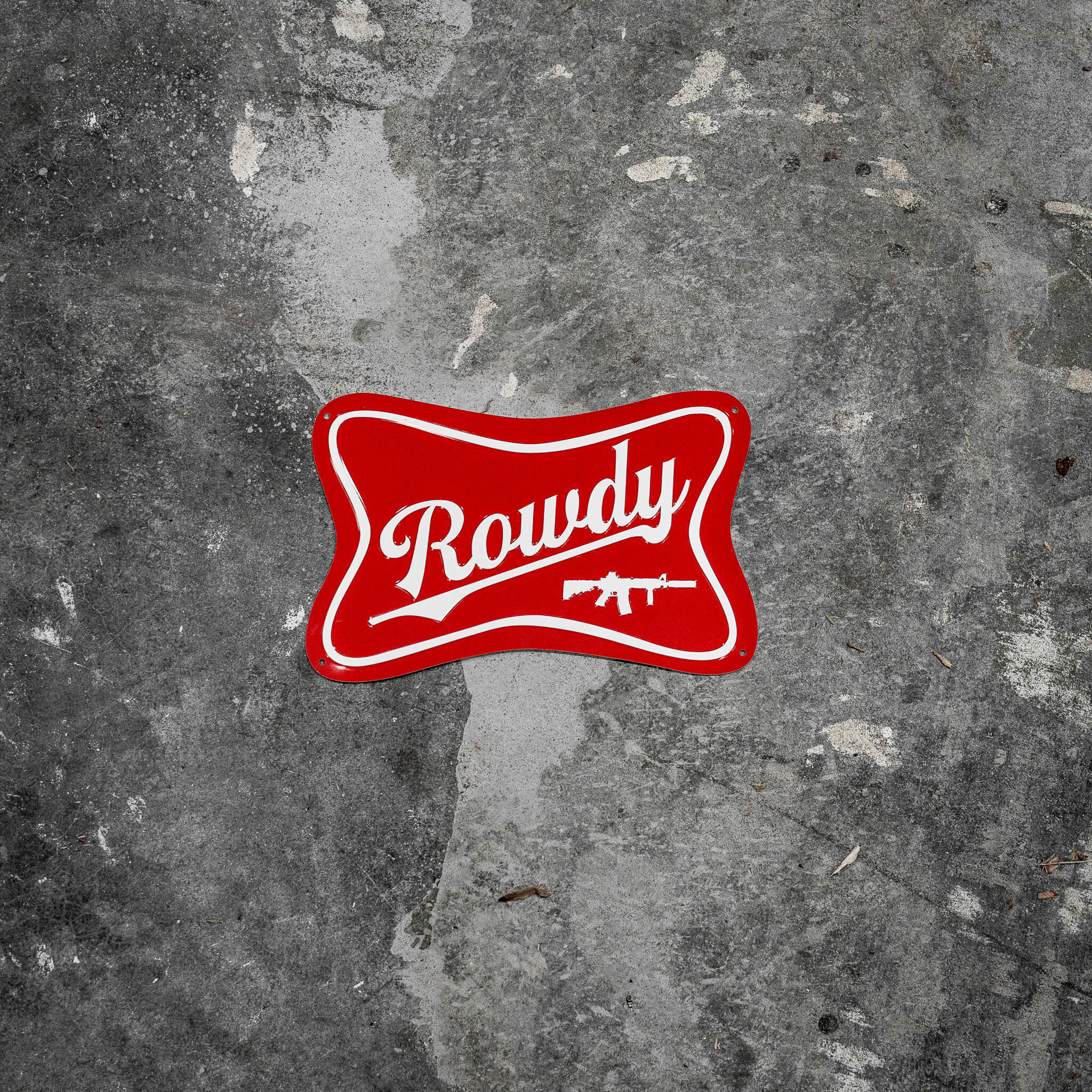 Rowdy Wall Mounting Metal Sign - Image 5