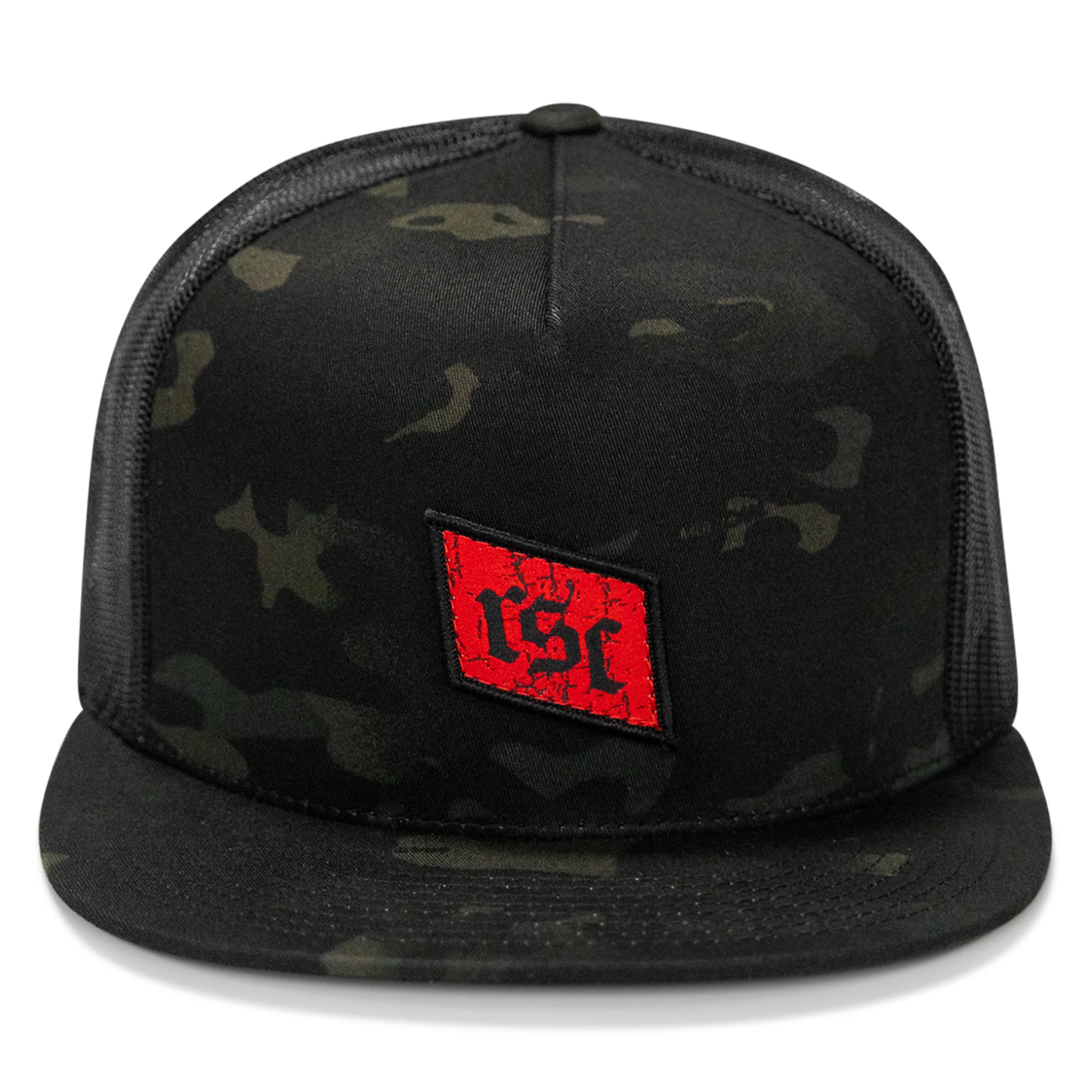 RSC Classic Red Diamond Velcro Patch Flatbill Hat - Image 32