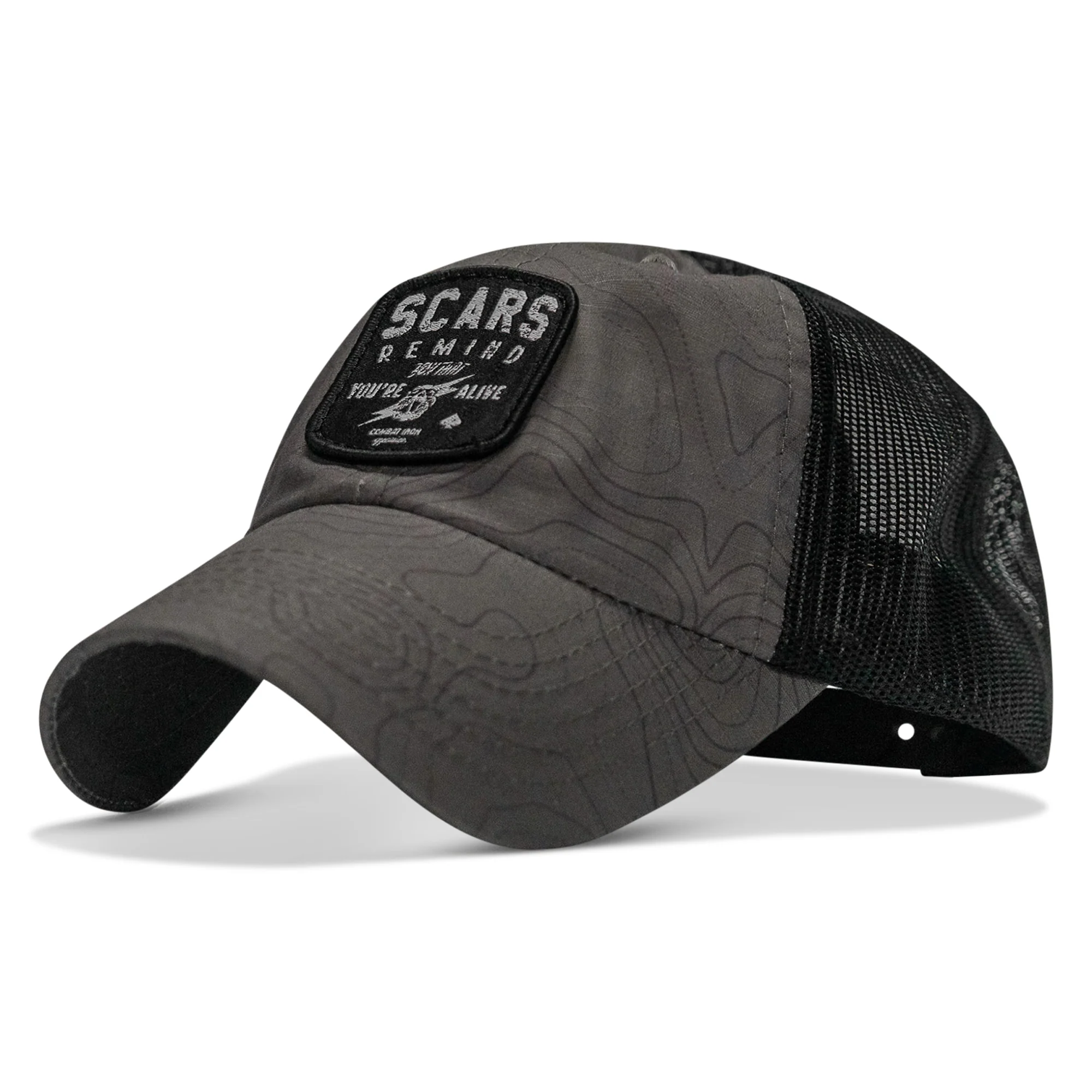 Scars Remind You You're Alive Patch Tactical Ripstop Mesh Snapback Hat - Image 22