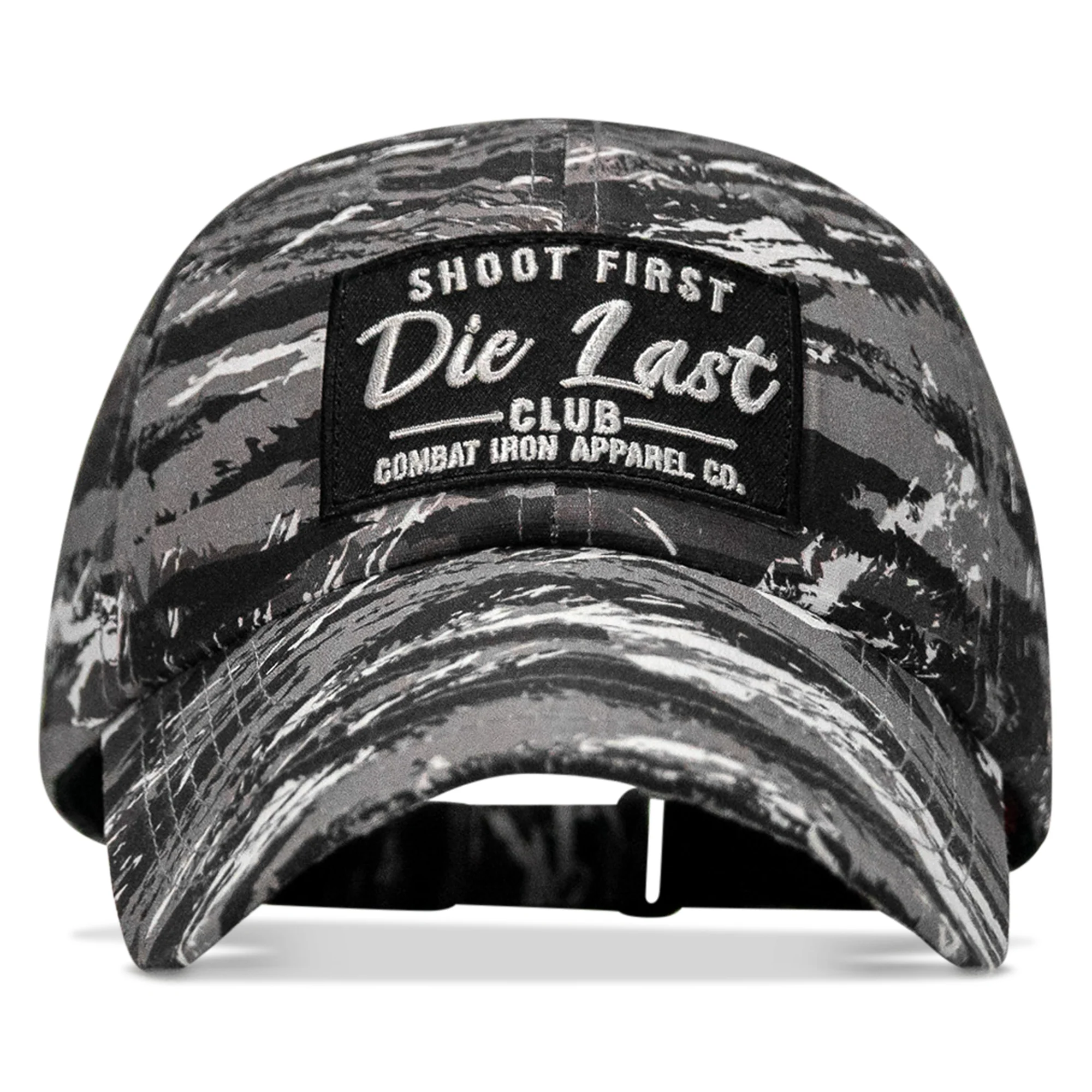 Shoot First. Die Last. Club Patch Tactical Ripstop Mesh Snapback Hat - Image 30