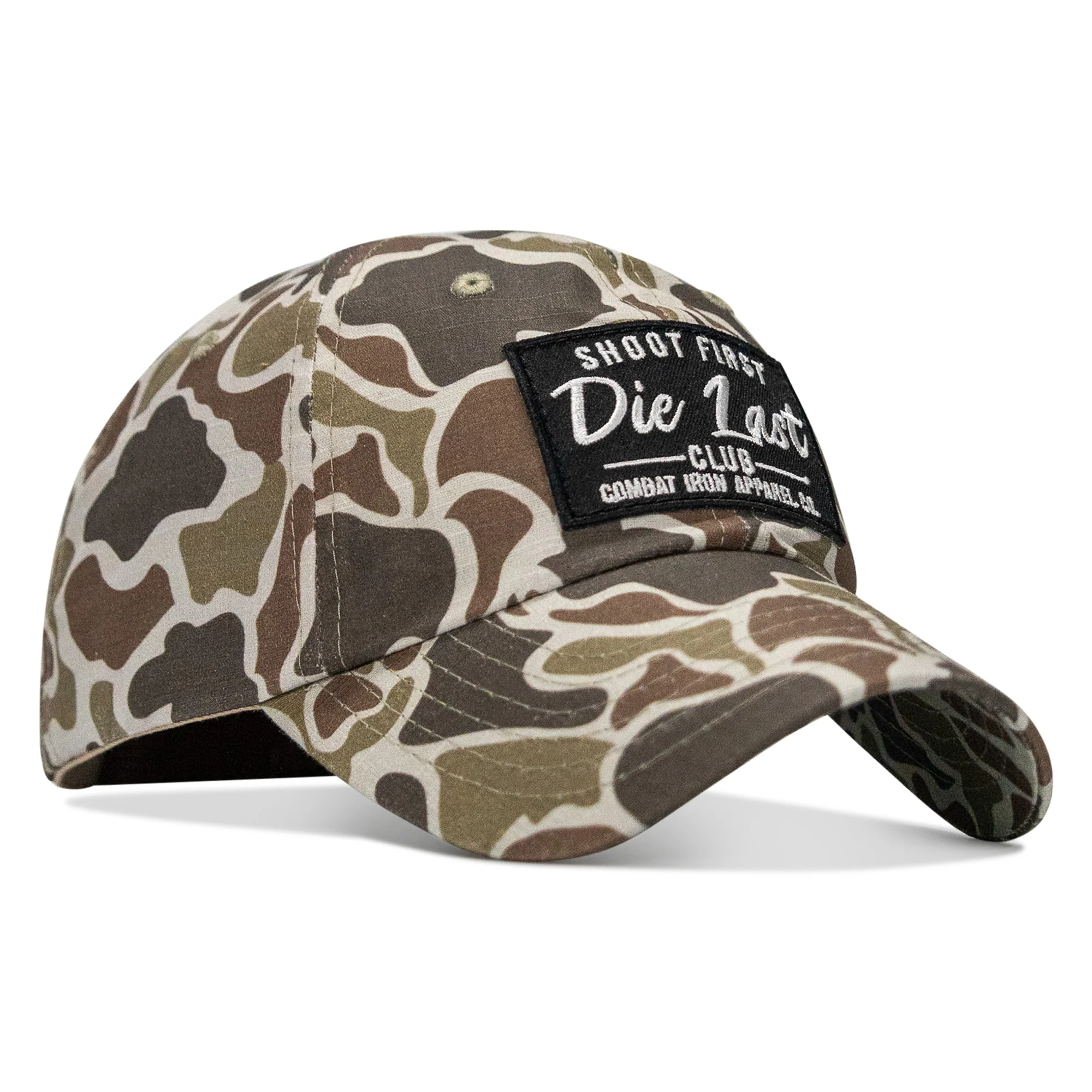 Shoot First. Die Last. Club Patch Tactical Ripstop Mesh Snapback Hat - Image 37