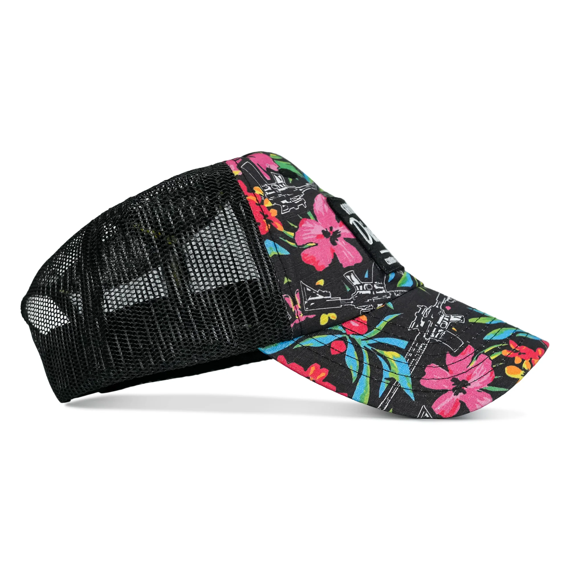 Shoot First. Die Last. Club Patch Tactical Ripstop Mesh Snapback Hat - Image 4