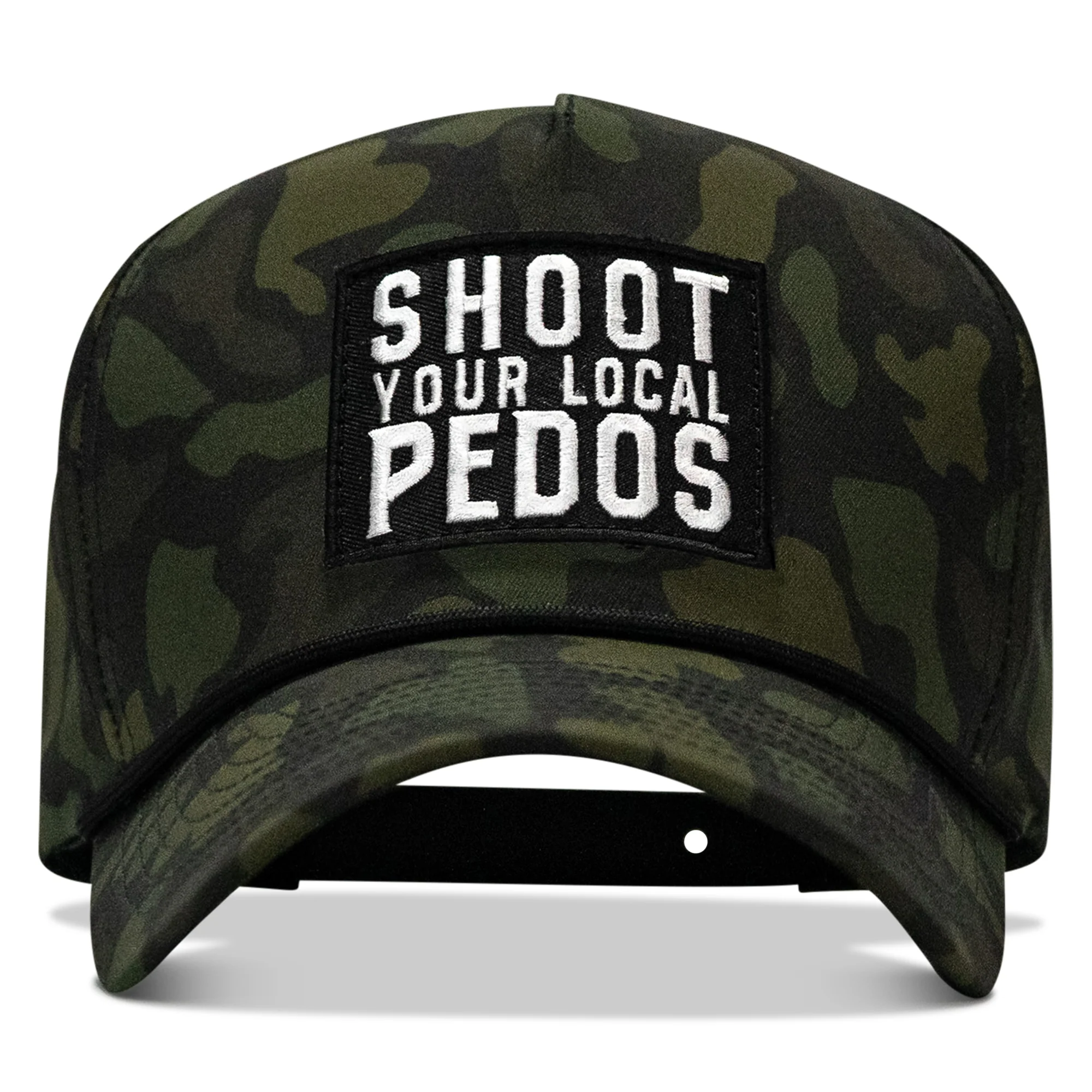 Shoot Your Local Pedos 5 Pannel Rope Snapback Hat - Image 6
