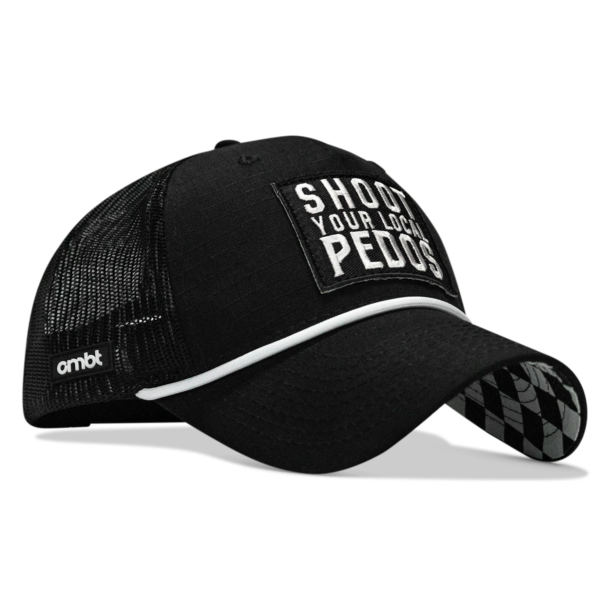 Shoot Your Local Pedos Classic 5 Panel Ripstop Rope Snapback Hat - Image 4