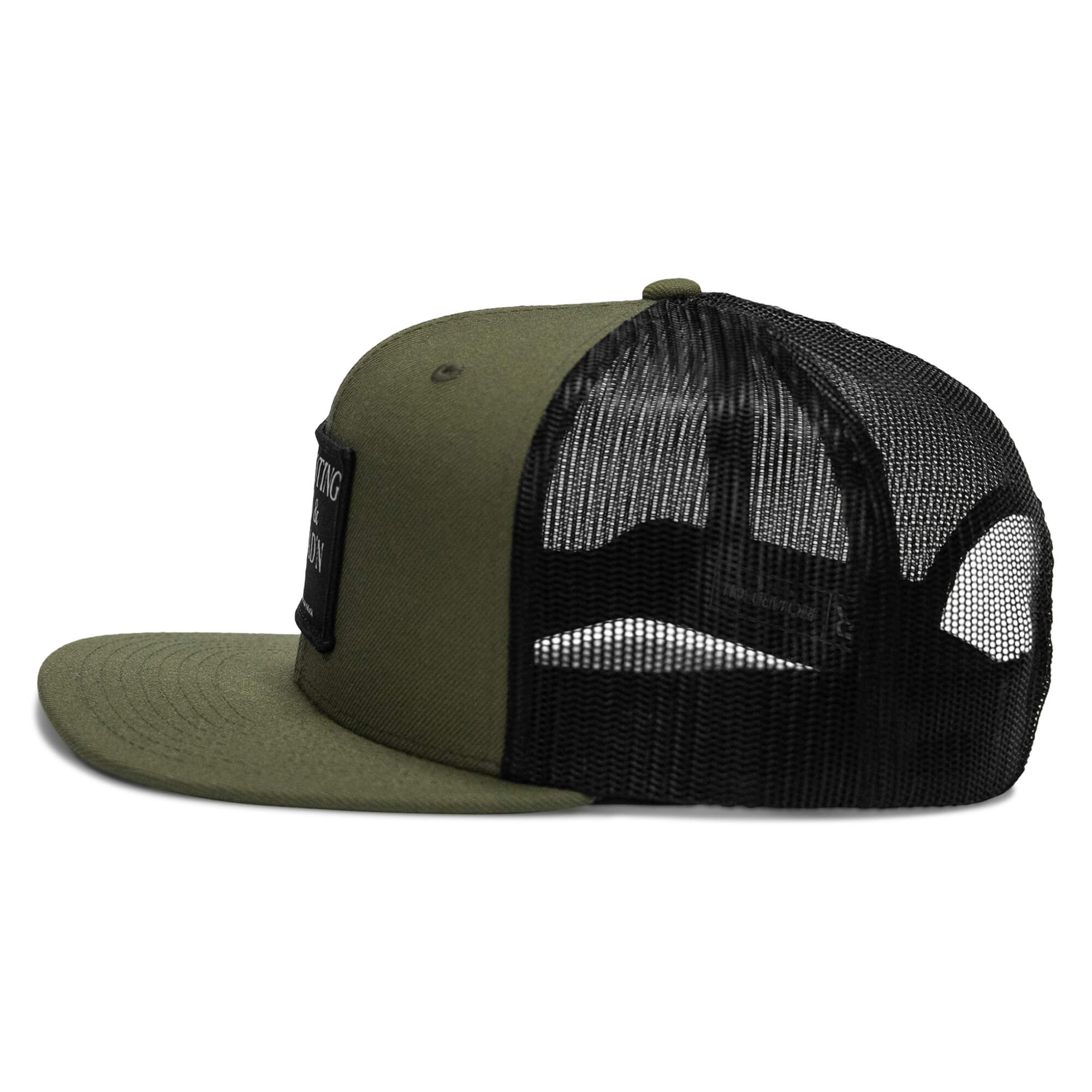 Shooting Guns & Spreadin' Buns Patch Flatbill Hat - Image 15