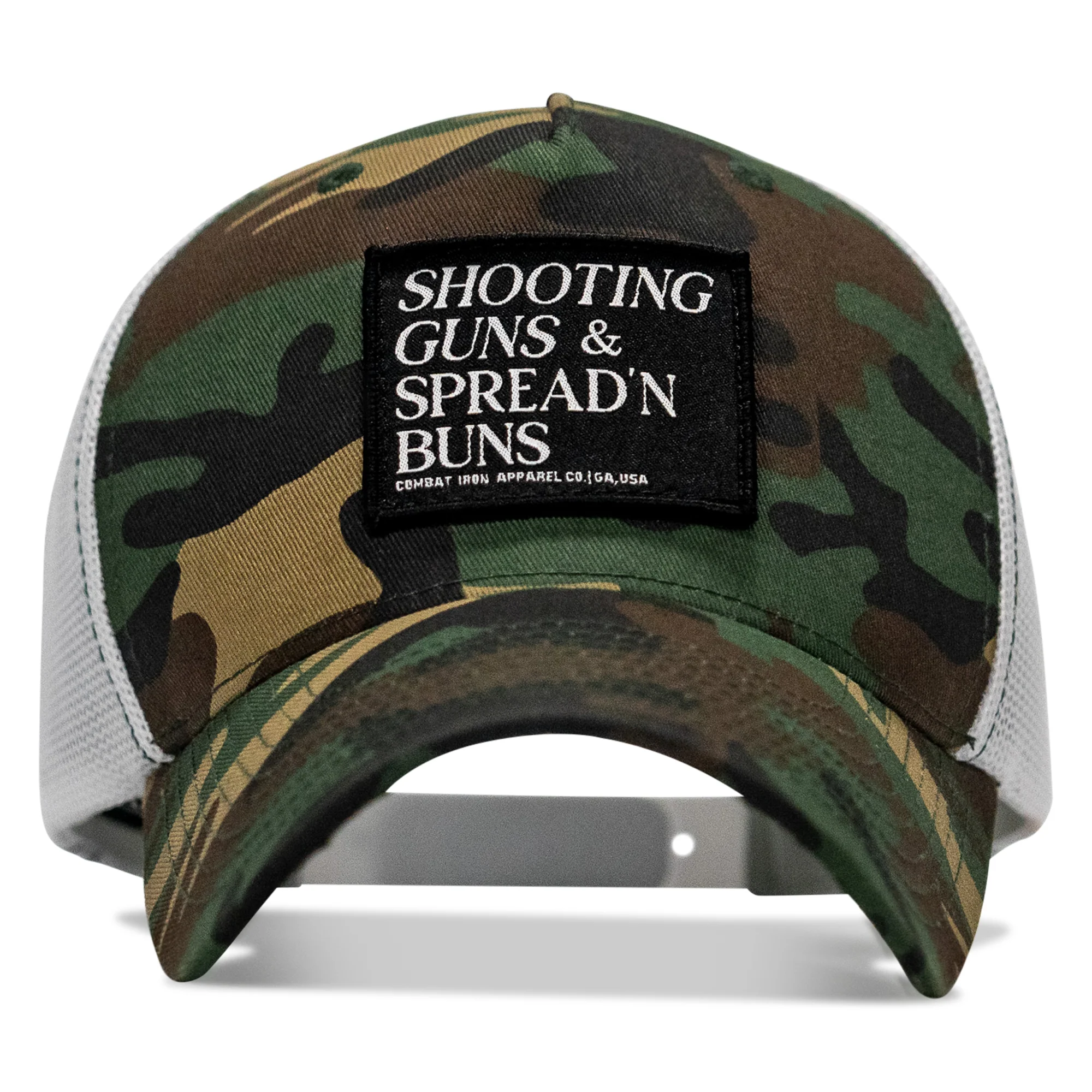Shooting Guns & Spread'n Buns Patch Snapback Hat - Image 16