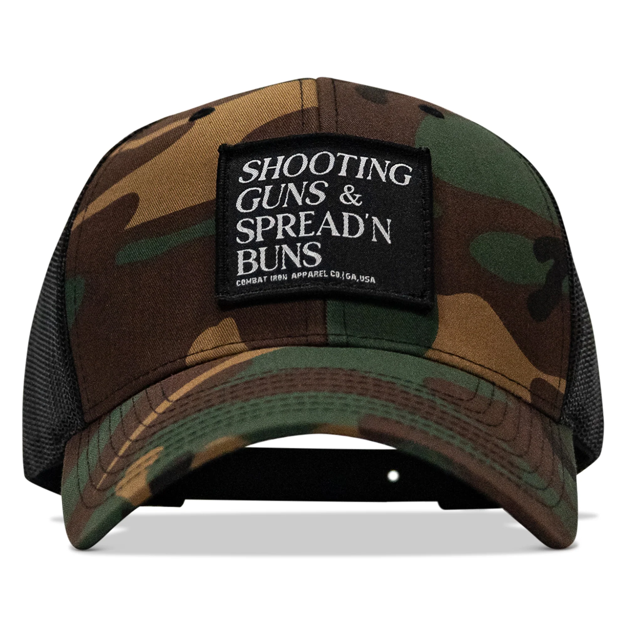 Shooting Guns & Spread'n Buns Patch Snapback Hat - Image 26
