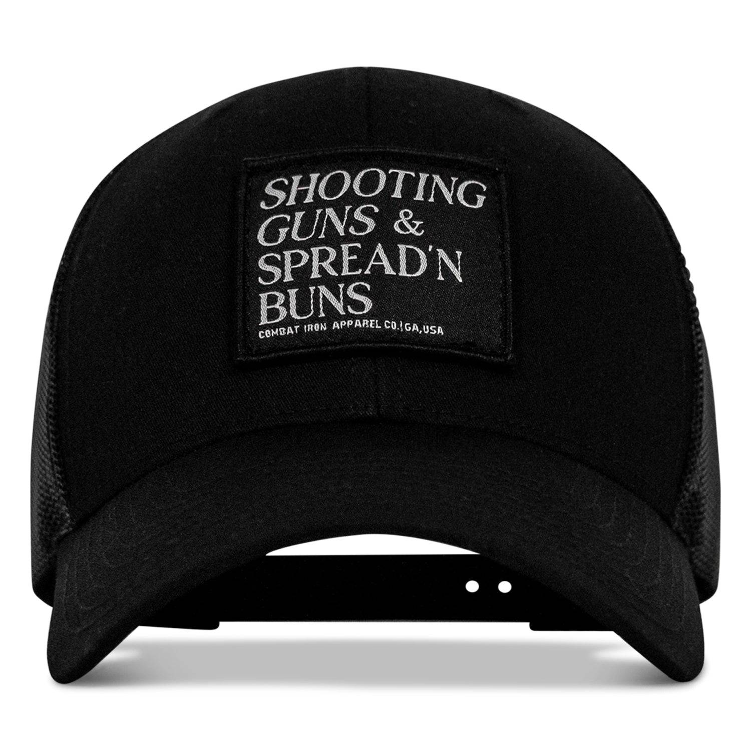 Shooting Guns & Spread'n Buns Patch Snapback Hat - Image 3
