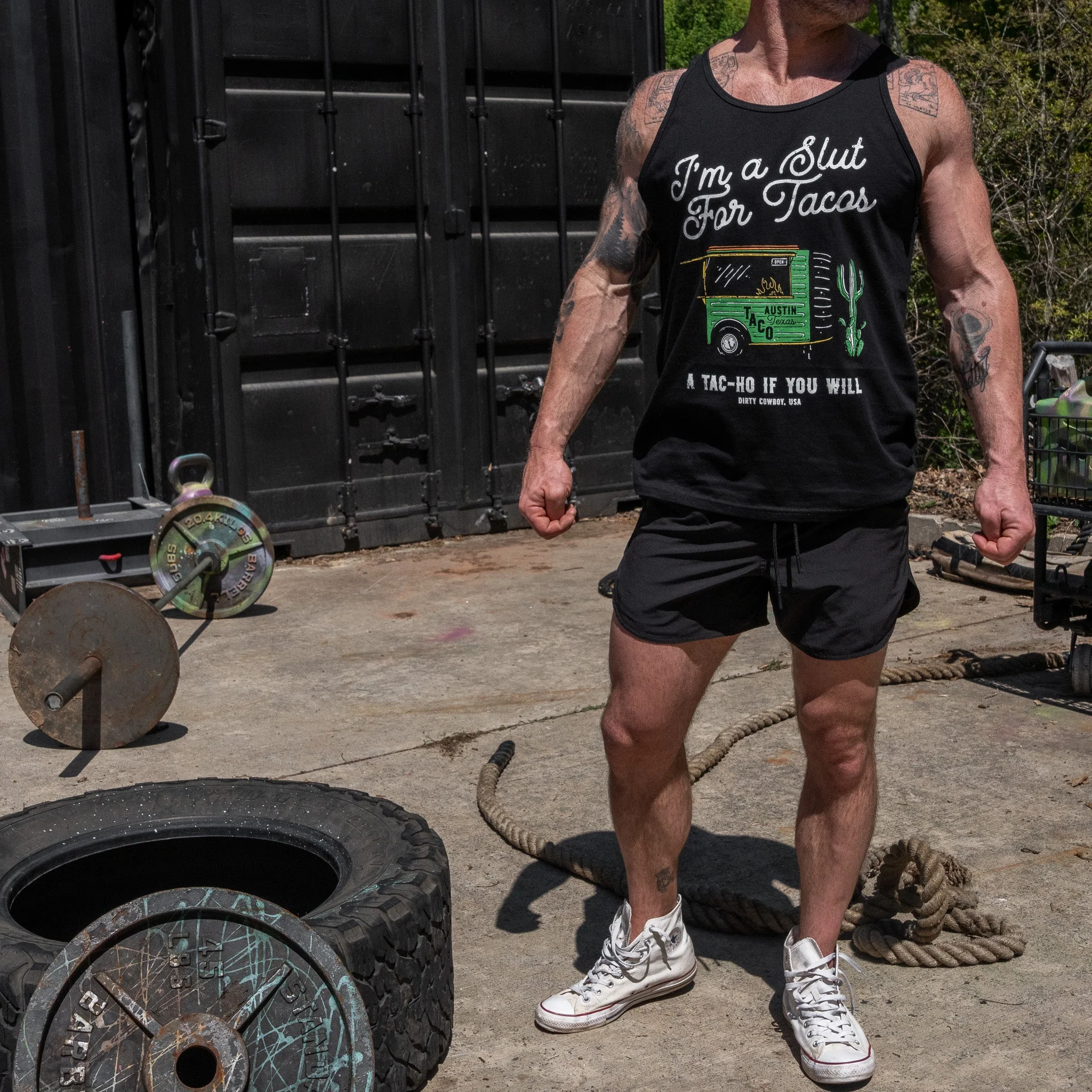 Slut For Taco's Men's Tank Top - Image 4