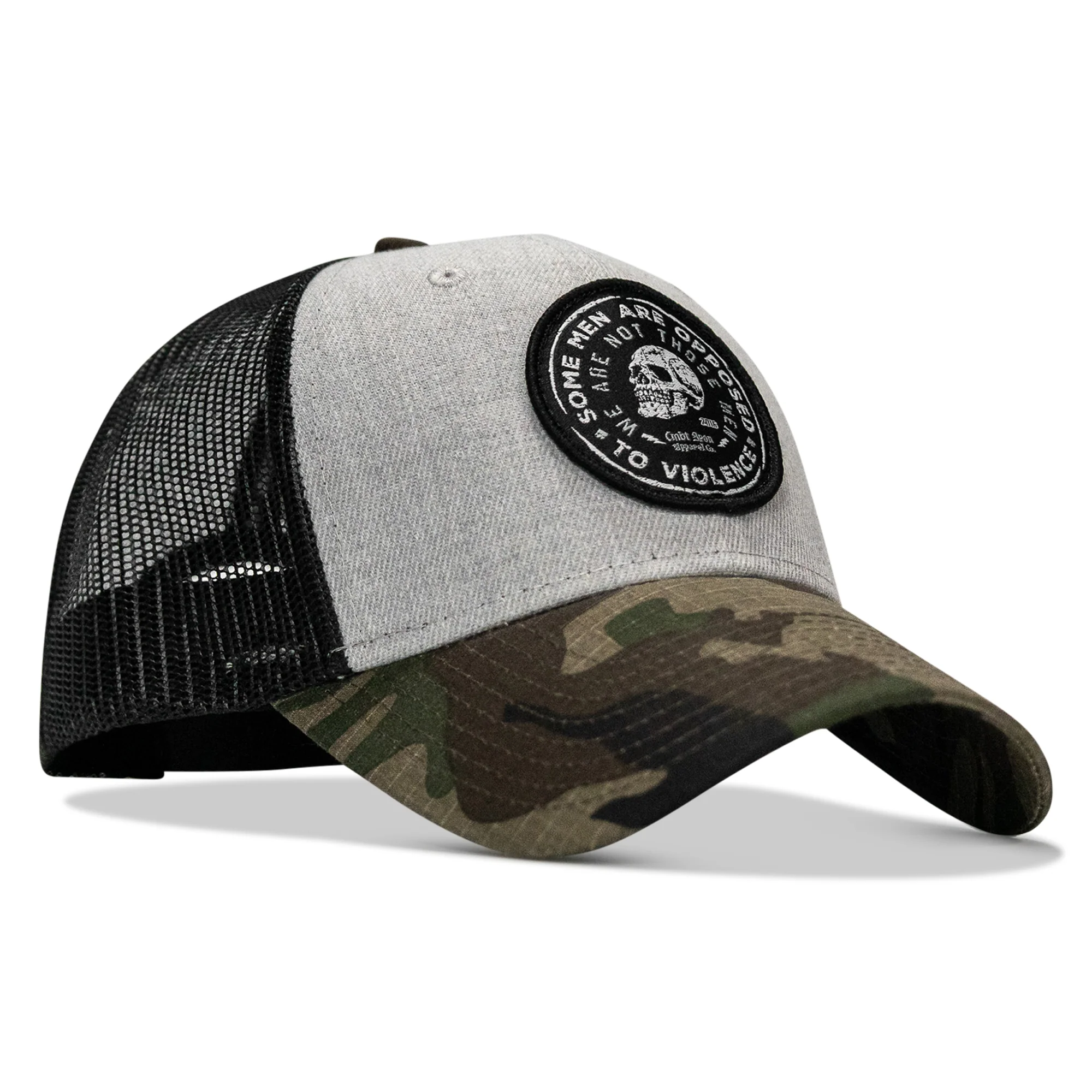 Some Men Are Opposed To Violence Patch Snapback Hat - Image 3
