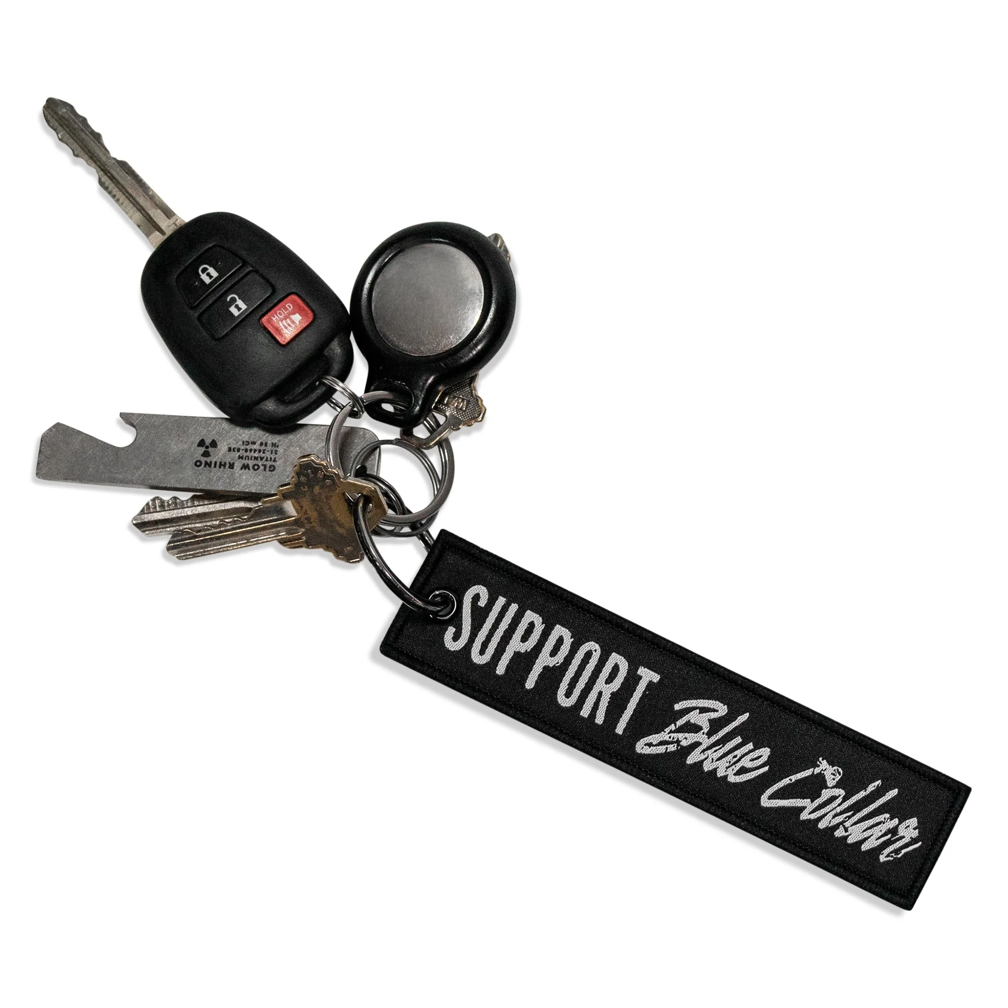 Support Blue Collar. Flight Keychain - Image 3